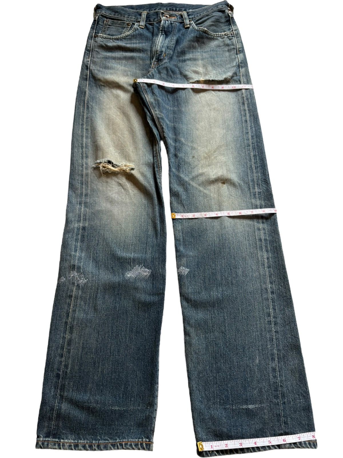 Edwin × Japanese Brand Vintage Japanese Edwin 505zx Selvedge Rusty Wash Loose Jeans Size US 29 - 15 Thumbnail