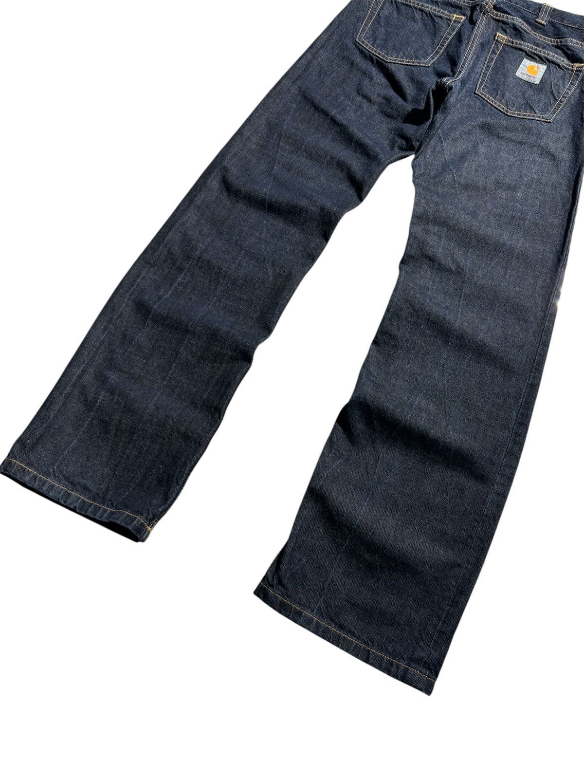 Carhartt Carhartt Indigo Jeans Rockin Pants Straight Big Logo Rap Size US 30 / EU 46 - 3 Thumbnail