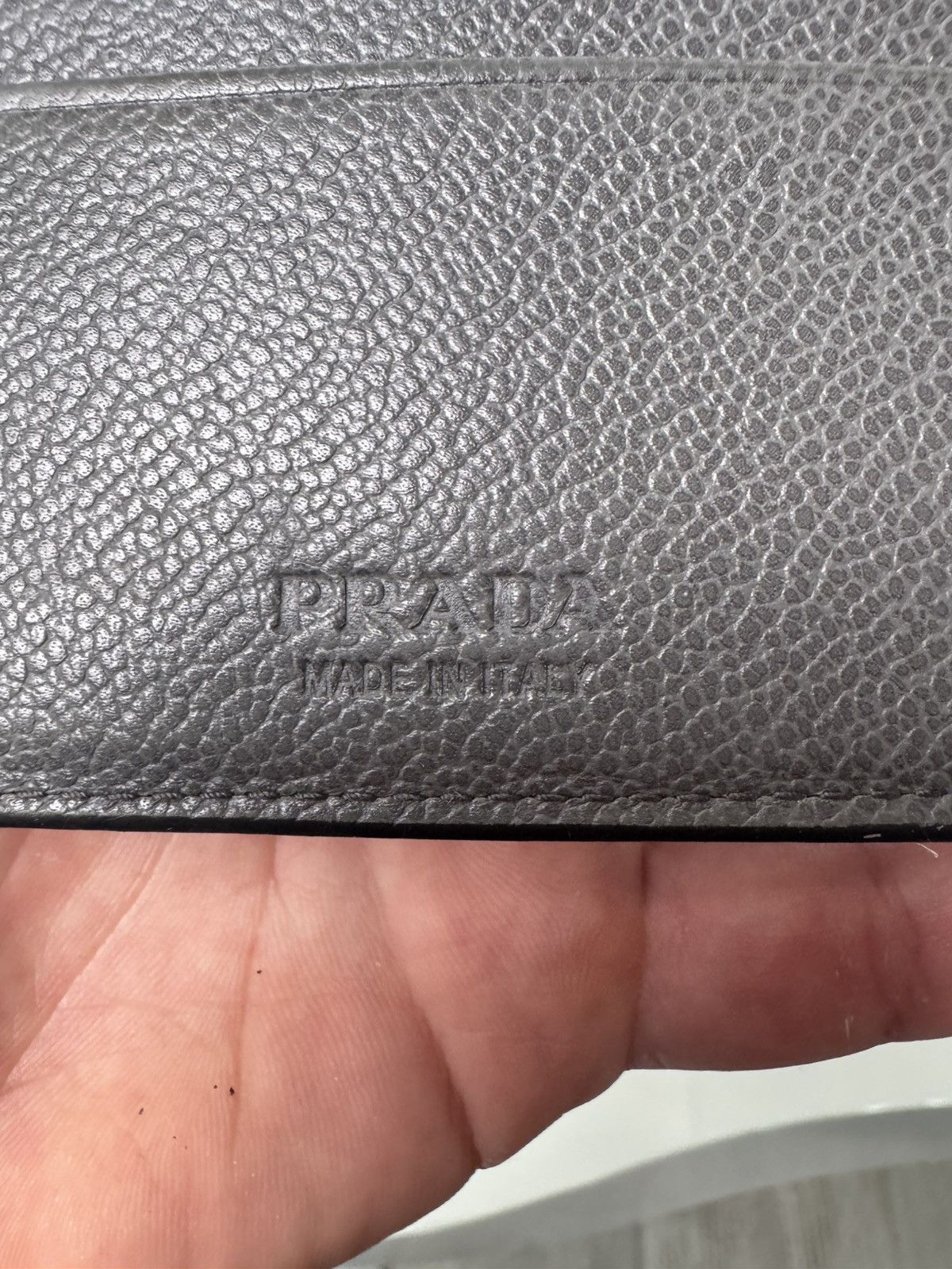 Prada Prada Saffiano Leather Wallet-Black Size ONE SIZE - 7 Thumbnail