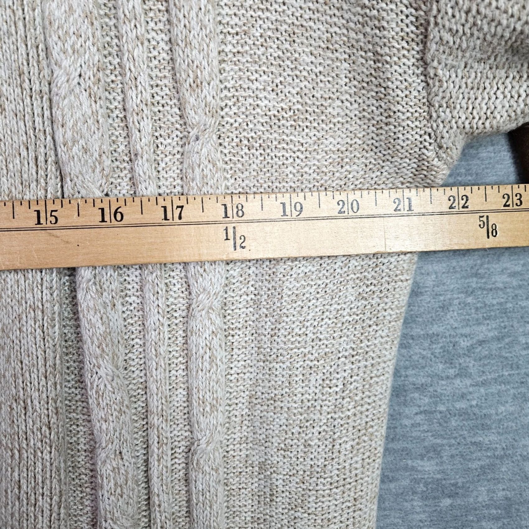 Vintage Harper Cardigan Women Knit Beige S V-Neck Casual All Seasons Regular Size S Mens Women's Boys Girls Size S / US 4 / IT 40 - 7 Thumbnail