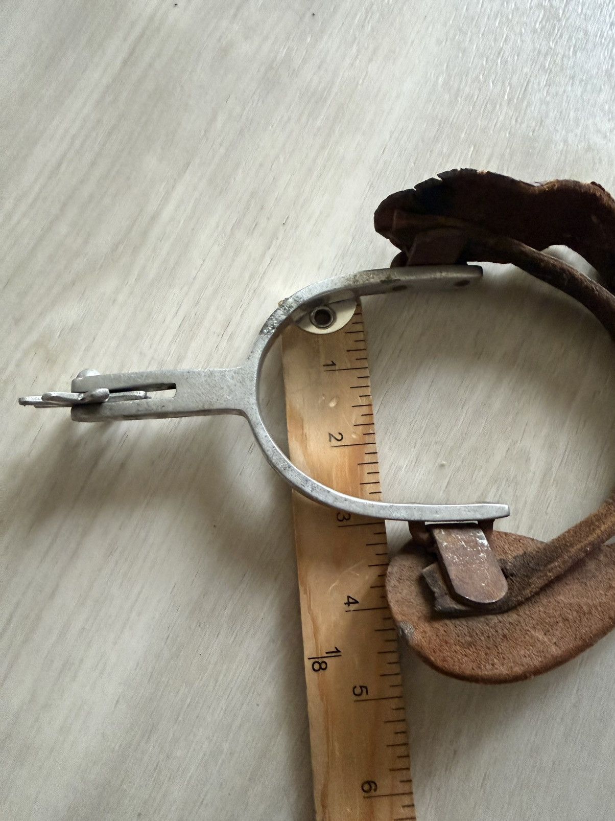 Vintage Vintage Crockett Western Cowboy Spurs Pair Engraved w/ L Size ONE SIZE - 8 Thumbnail