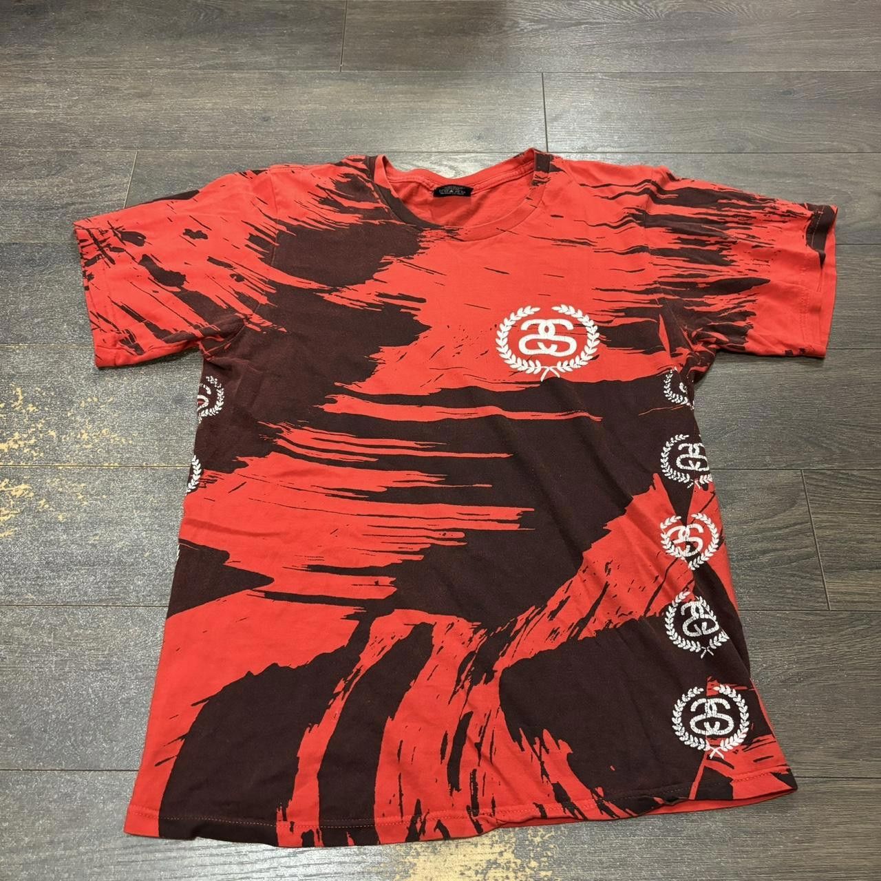 Stussy stussy all over print t shirt 00s Small Size US S / EU 44-46 / 1 - 1 Thumbnail