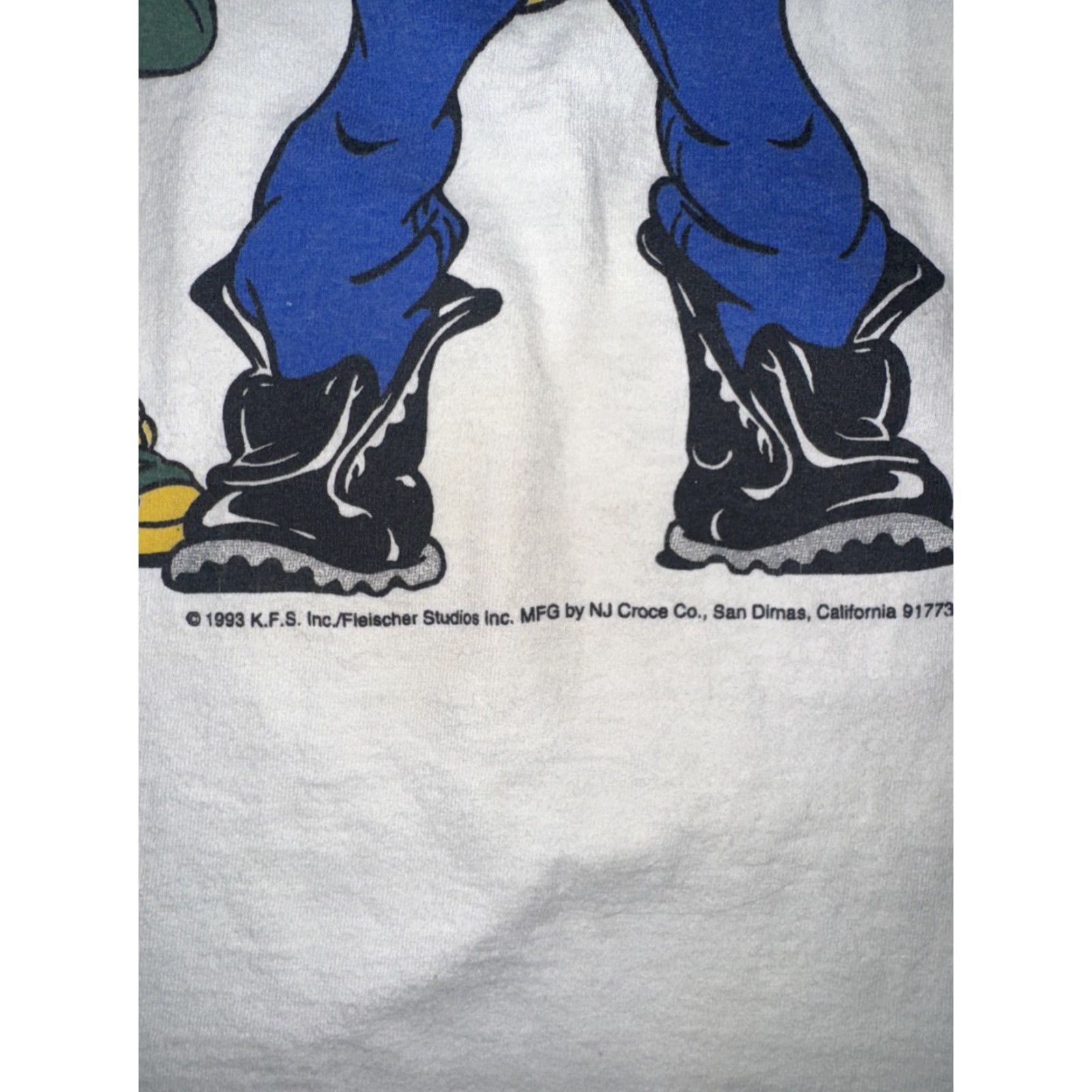 Doublet VINTAGE Betty Boop T-Shirt XL White 90s Unisex Adults Crew Neck Short Sleeve Double-Sided Pudgy Bimbo Logo NJ Croce Cartoon Graphic Go Girl Women Men Size US XL / EU 56 / 4 - 3 Thumbnail
