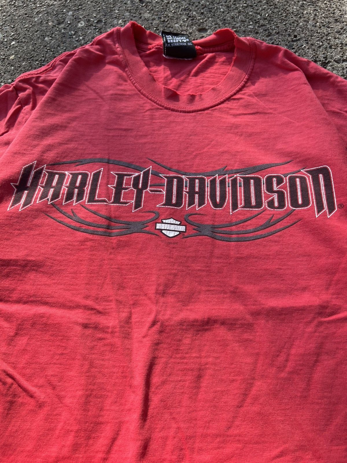 Harley Davidson × Vintage Vintage Tribal Faded / Distressed Harley Davidson T Shirt M Size US M / EU 48-50 / 2 - 2 Thumbnail