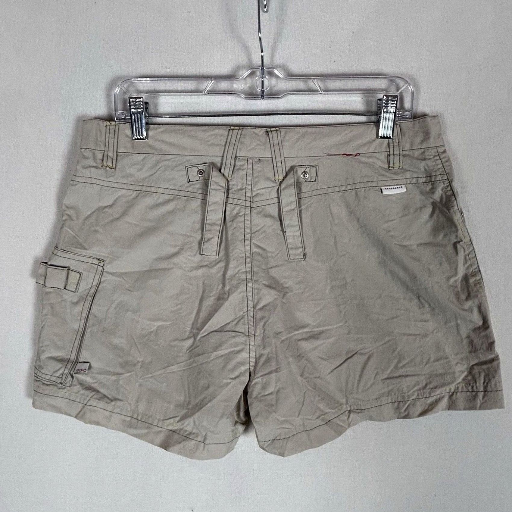 Vintage Ecko Red Ecko UNLTD Junior Womens Khaki Brown Utility Shorts Size 9 Casual Chino Size 30" / US 8 / IT 44 - 4 Thumbnail