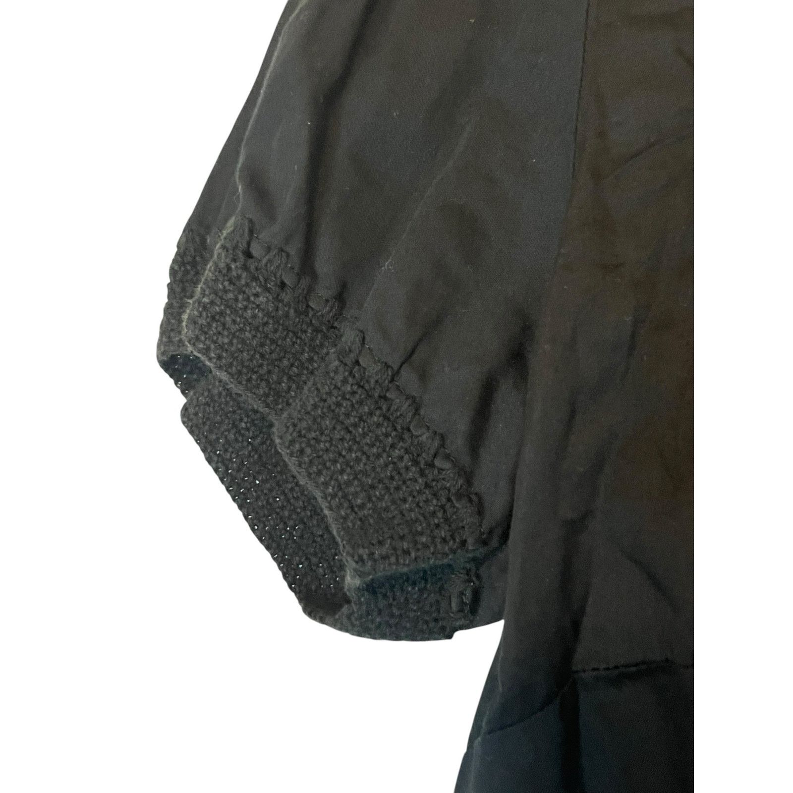 J. Jill J Jill Short Sleeve Button front Shirt crochet details M Size M / US 6-8 / IT 42-44 - 4 Thumbnail