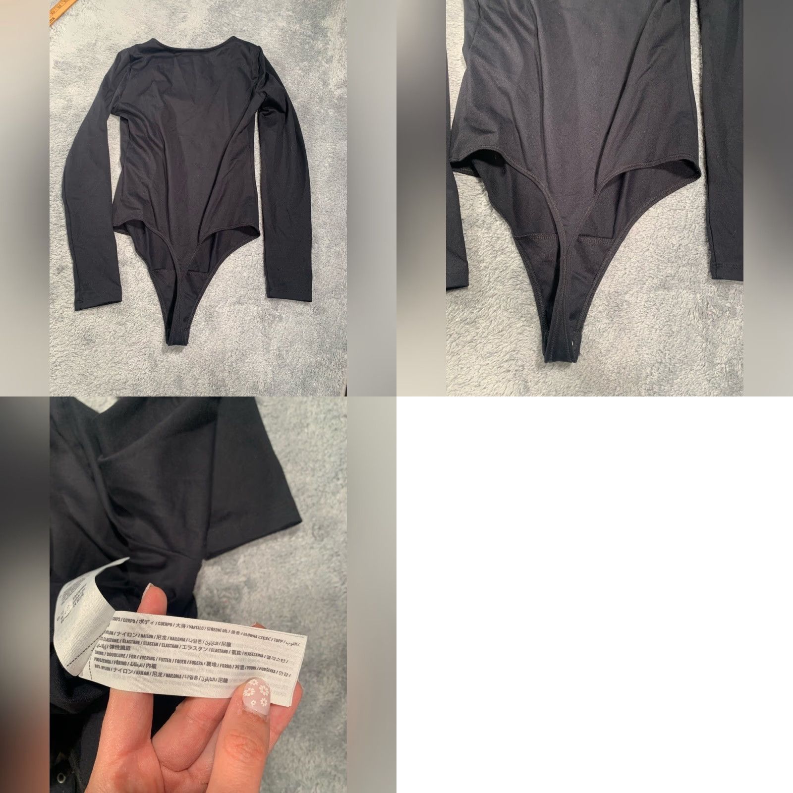Abercrombie & Fitch Abercrombie & Fitch Bodysuit Black S Long Sleeve One Piece Women Small Regular Size Size S / US 4 / IT 40 - 8 Thumbnail