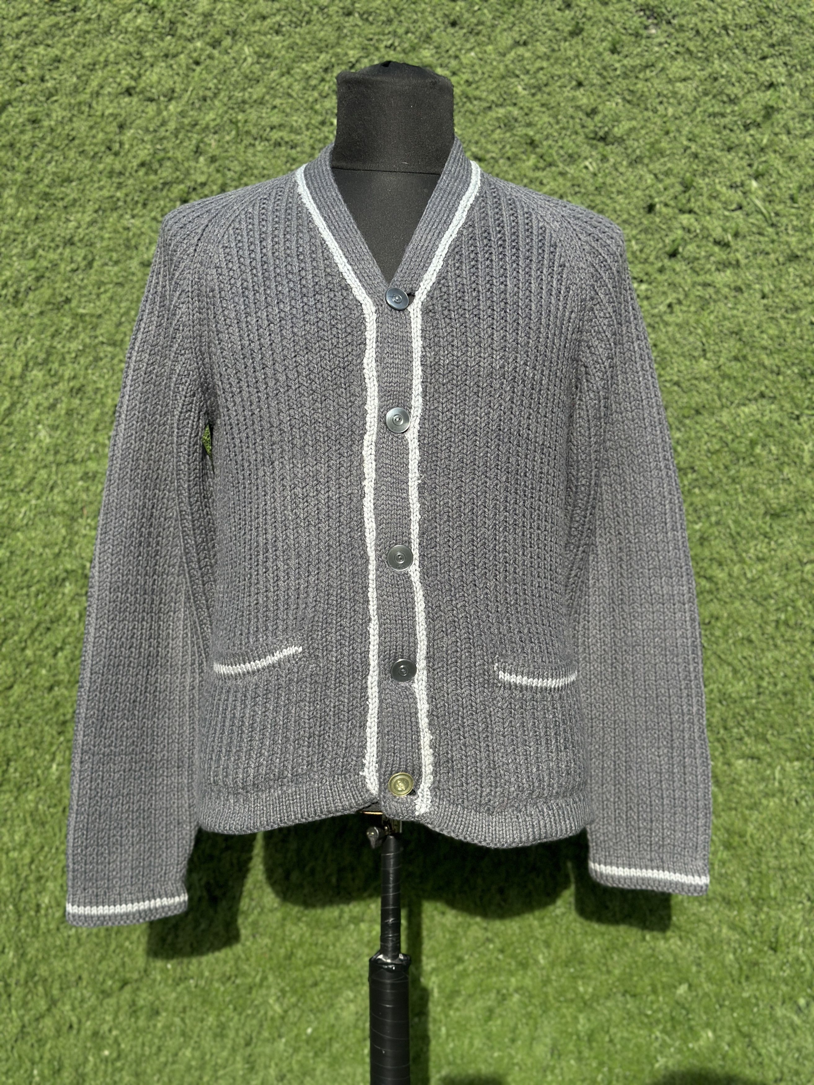 Prada Prada Milano Virgin Wool Chunky Knit Cardigan Size 50 IT M Size US M / EU 48-50 / 2 - 1 Thumbnail