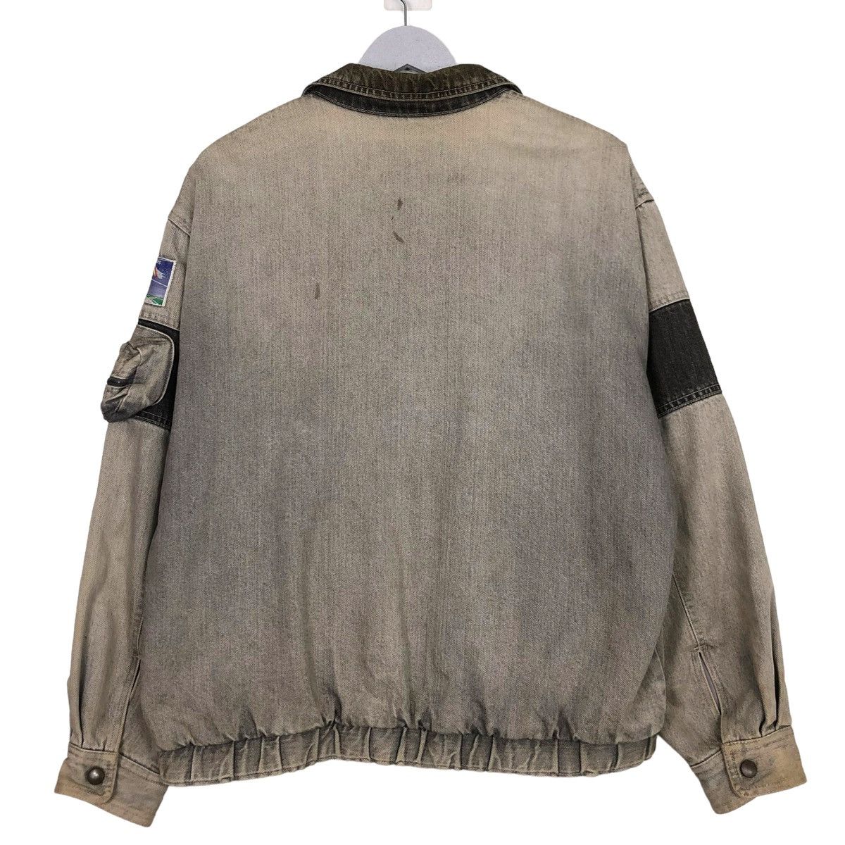 Issey Miyake × Japanese Brand STEAL💥90s GUM GUMEX DENIM RIOT BOMBER JACKET Size US M / EU 48-50 / 2 - 9 Thumbnail