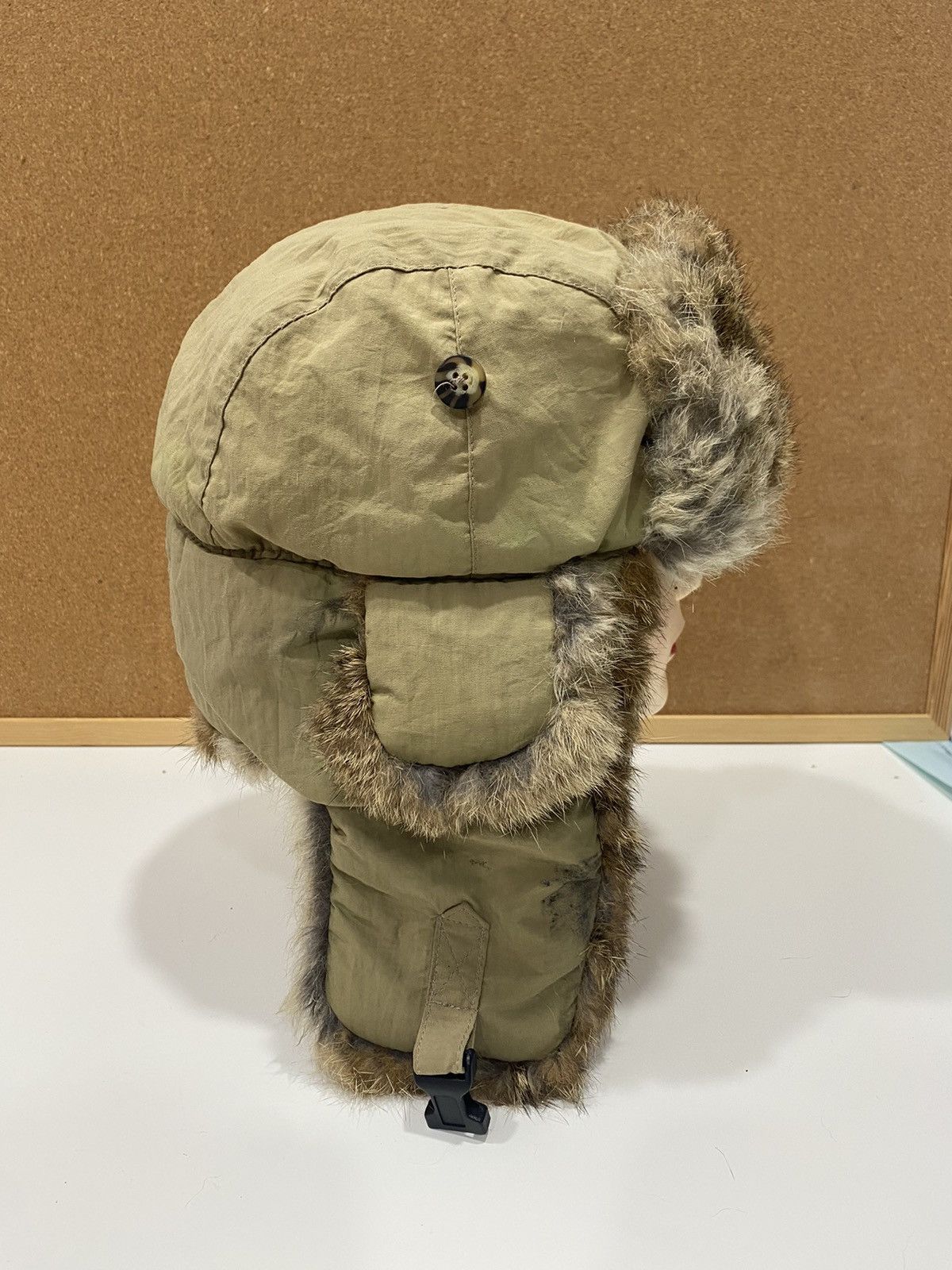 Hysteric Glamour MAD BOMBER FAUX FUR TRAPPER HAT NATURAL RABBIT TRIM Size ONE SIZE - 4 Thumbnail