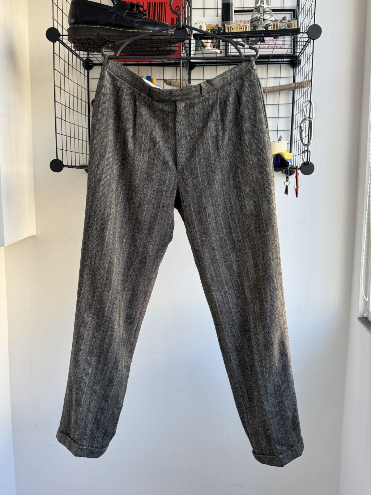 Christian Dior Monsieur Vintage Christian Dior Wool Tweed Pants Size US 34 / EU 50 - 1 Thumbnail