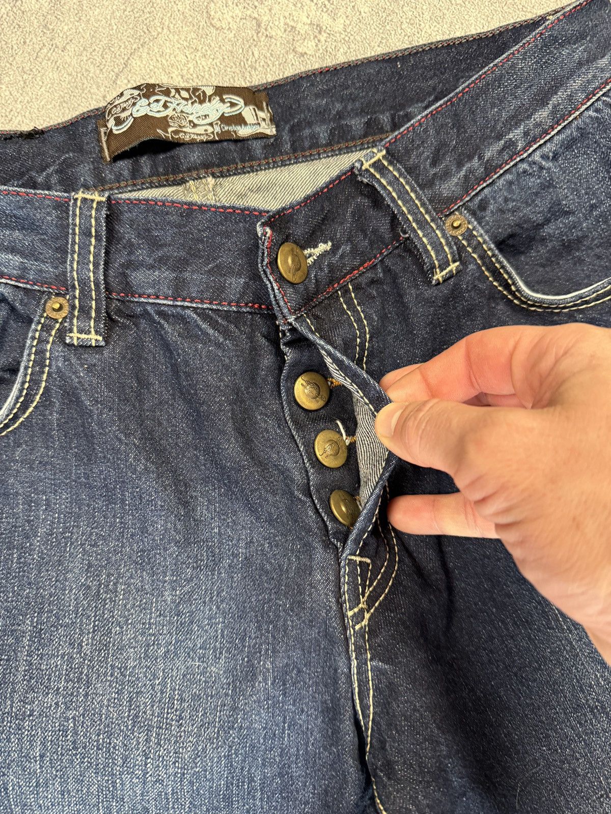 Ed Hardy Ed Hardy Jeans by Christian Audigier Pants Baggy Y2K Size US 32 / EU 48 - 5 Thumbnail