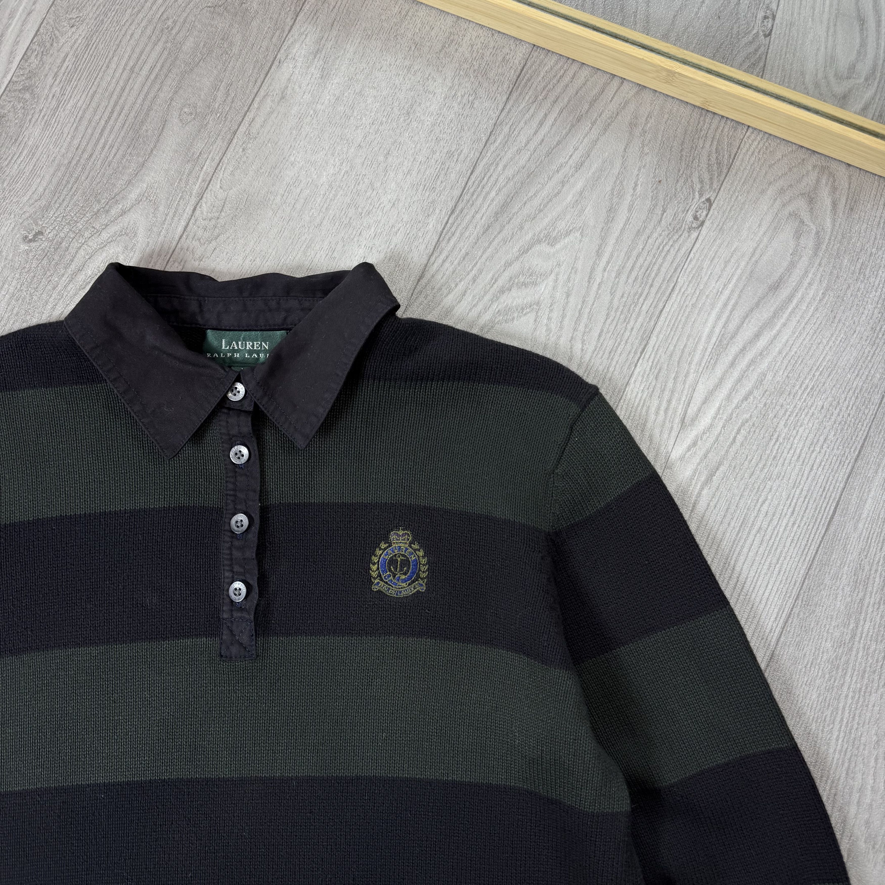 Polo Ralph Lauren Vintage Polo Ralph Lauren LAUREN 90s Striped Women's Sweater Size M / US 6-8 / IT 42-44 - 2 Thumbnail