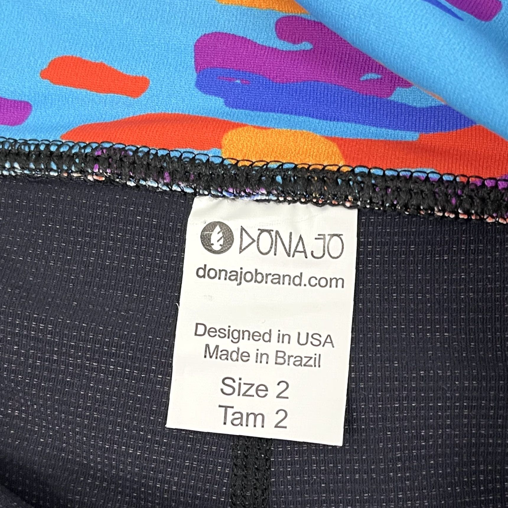 Vintage Dona Jo Skort Womens Size 2 (L) Paint Splatter Abstract Artsy Active Fitness Gym Size ONE SIZE - 3 Thumbnail