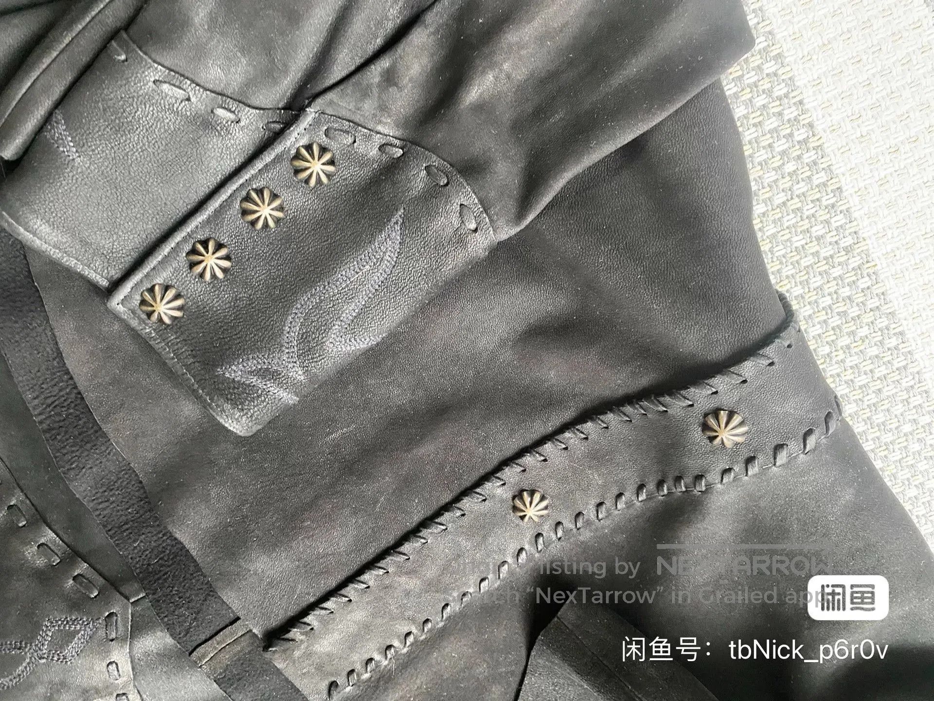 RRL Ralph Lauren RRL Western Pattern Leather Shirt. Size US M / EU 48-50 / 2 - 3 Thumbnail