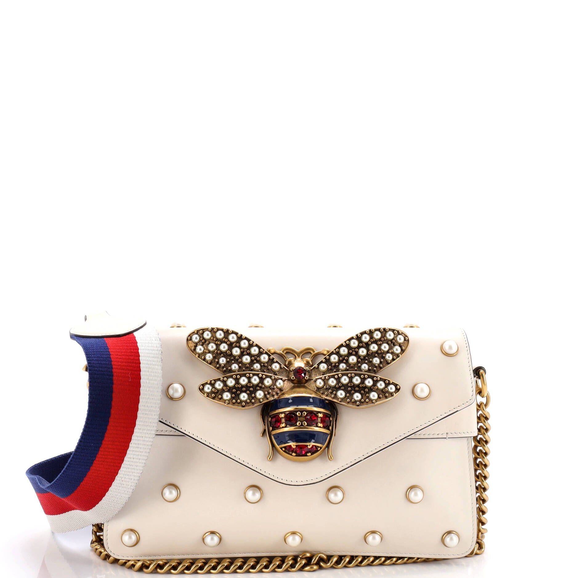 Gucci Broadway Pearly Bee Shoulder Bag Size ONE SIZE - 1 Thumbnail