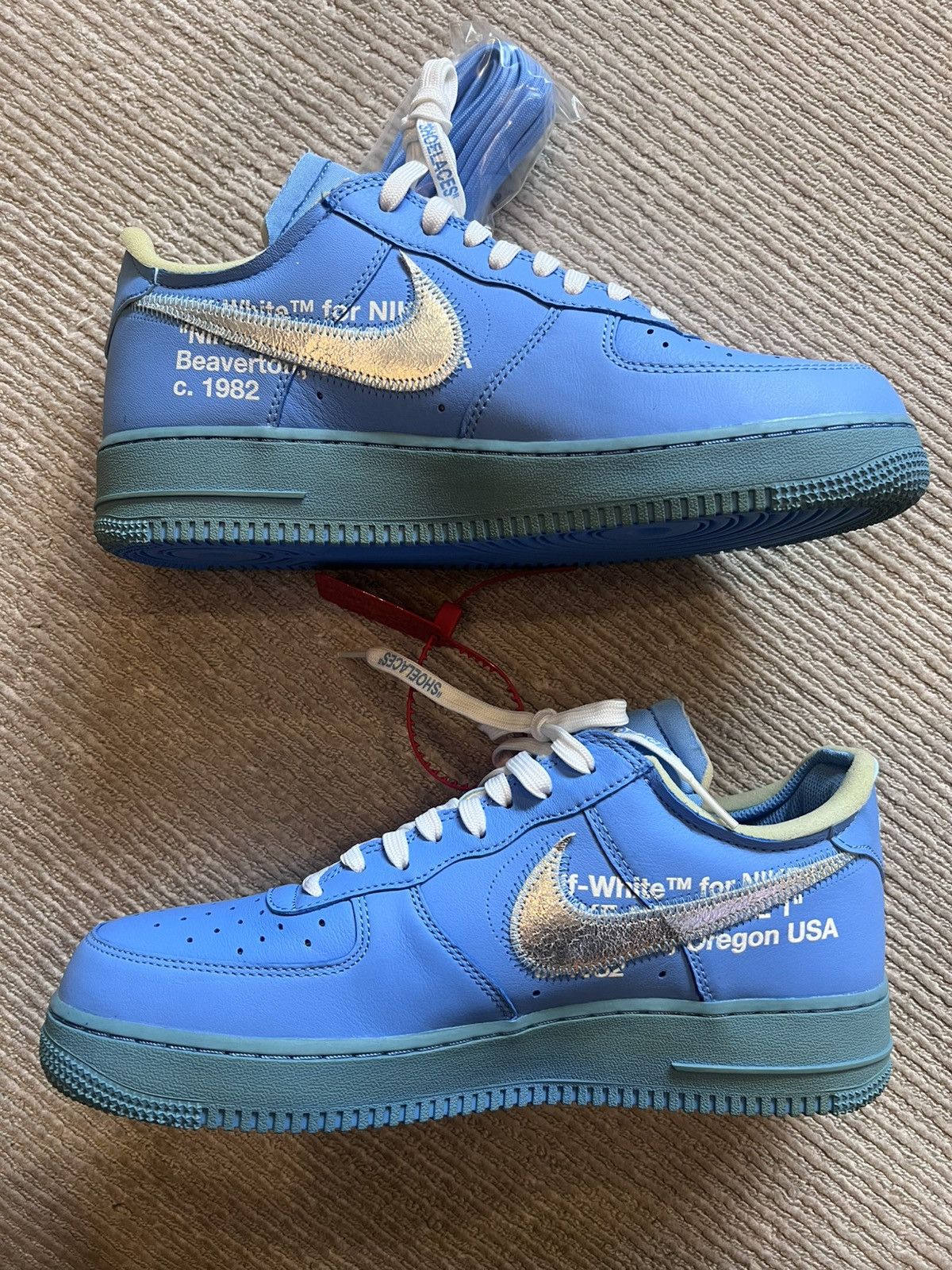Nike × Off-White Off White x Nike Air Force 1 Low ‘07 MCA 10.5 Size US 10.5 / EU 43-44 - 13 Thumbnail