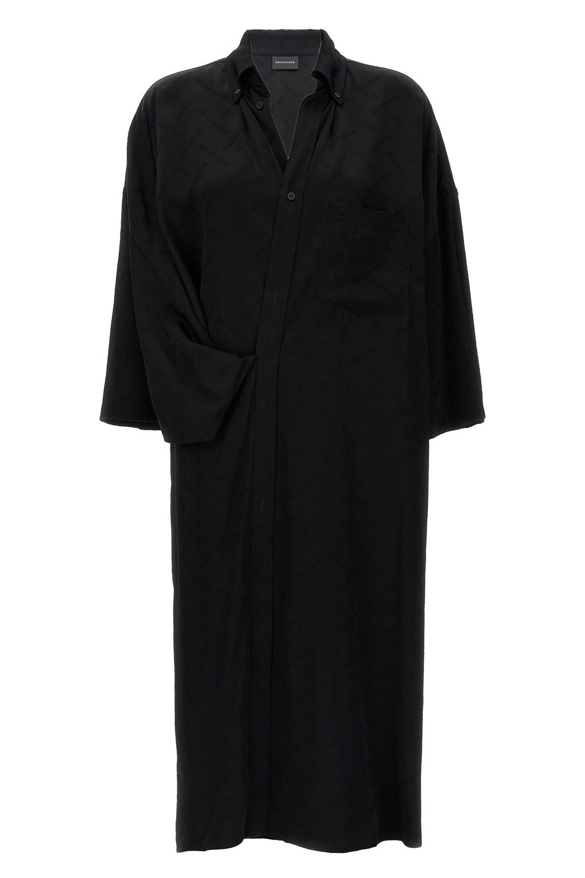 Balenciaga o1la1rc1a0725 Bal Diagonal Allover Short Sleeve Wrap Dress Size XS / US 0-2 / IT 36-38 - 1 Thumbnail