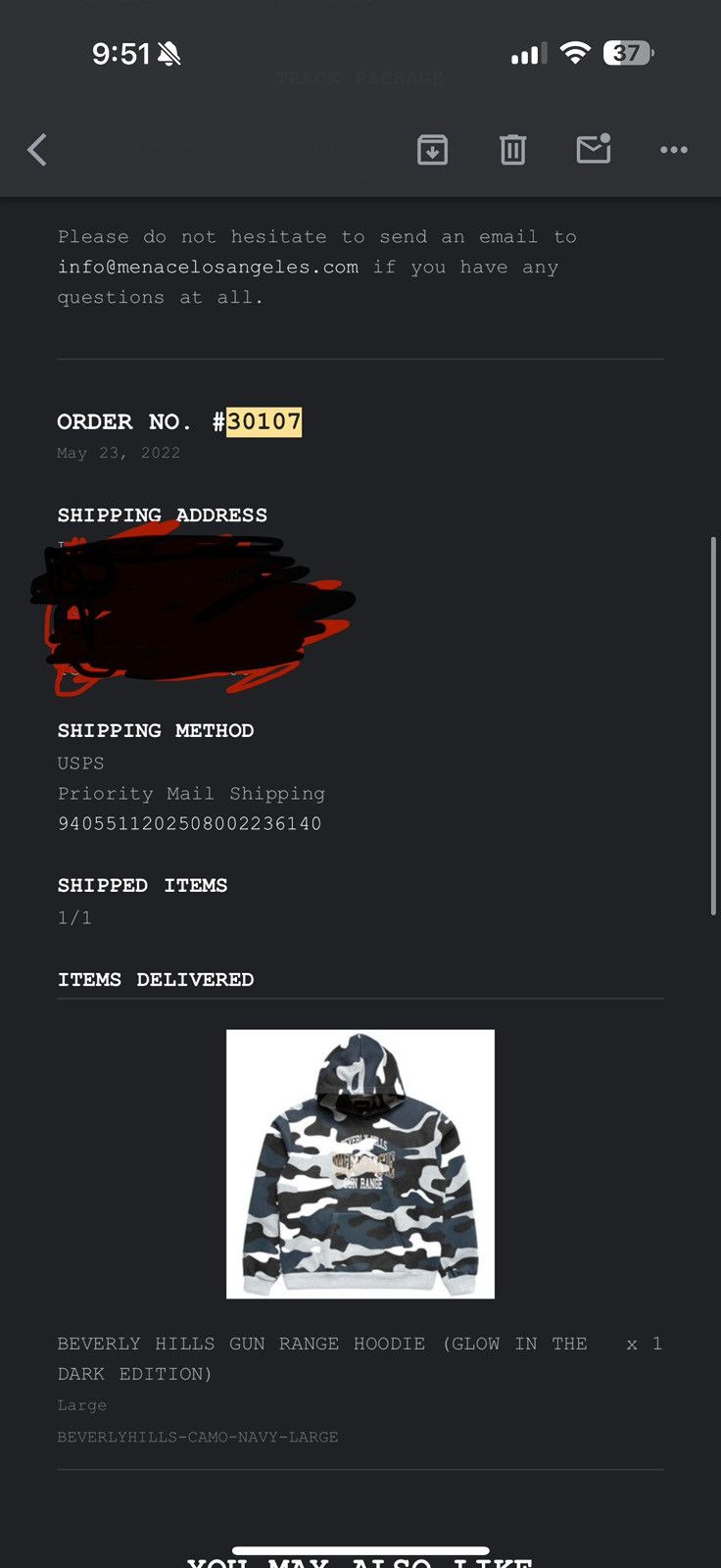 Menace Menace Large GUN BEVERLYHILLS CAMO RANGE HOODIE (GLOW IN THE Size US L / EU 52-54 / 3 - 6 Thumbnail