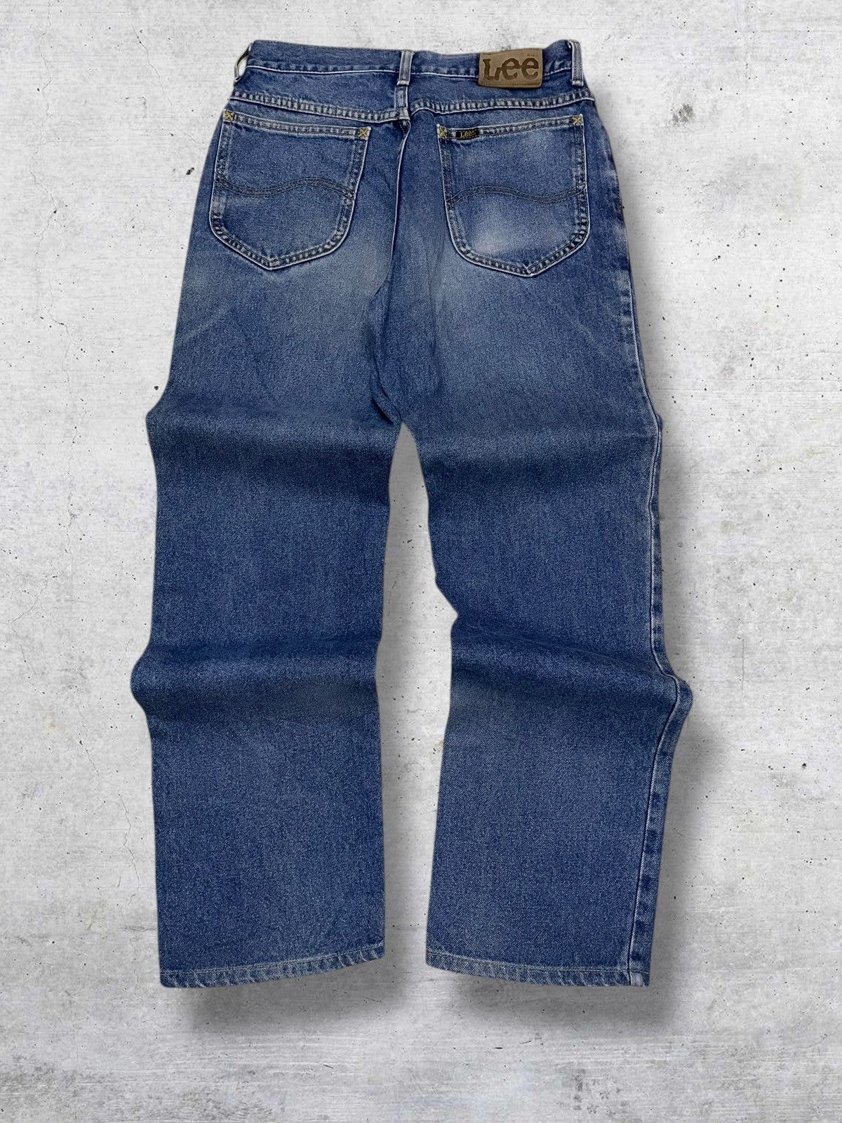 Lee VINTAGE LEE 90S DESIGNER USA BLUE WASHED OG DENIM ROCK STYLE Size US 27 - 8 Thumbnail