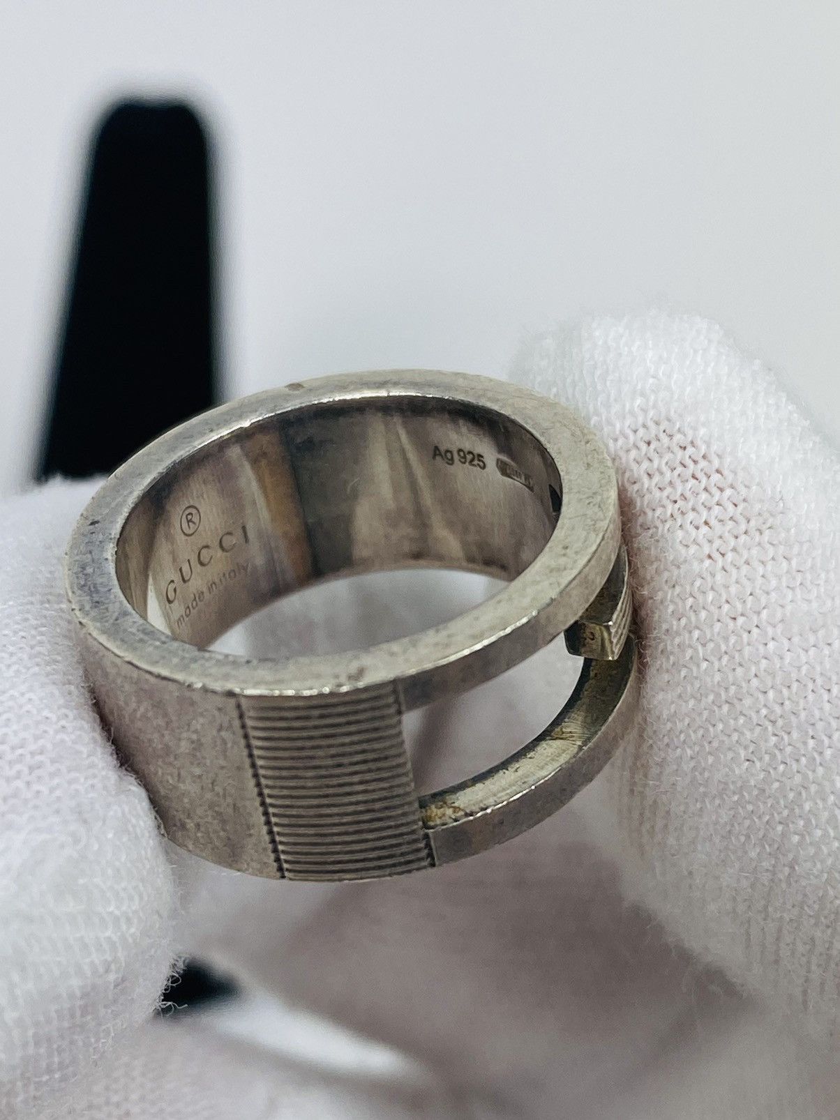 Gucci Gucci .925 Silver G Ring Size IT 8 Size ONE SIZE - 4 Thumbnail