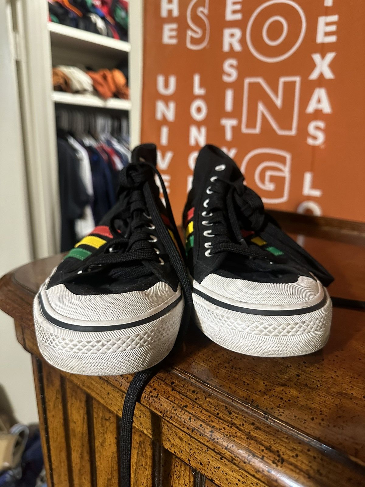 Adidas × Vintage Vintage Adidas Nizza Hi Jamaica 00s size 12 as Size US 12 / EU 45 - 2 Thumbnail