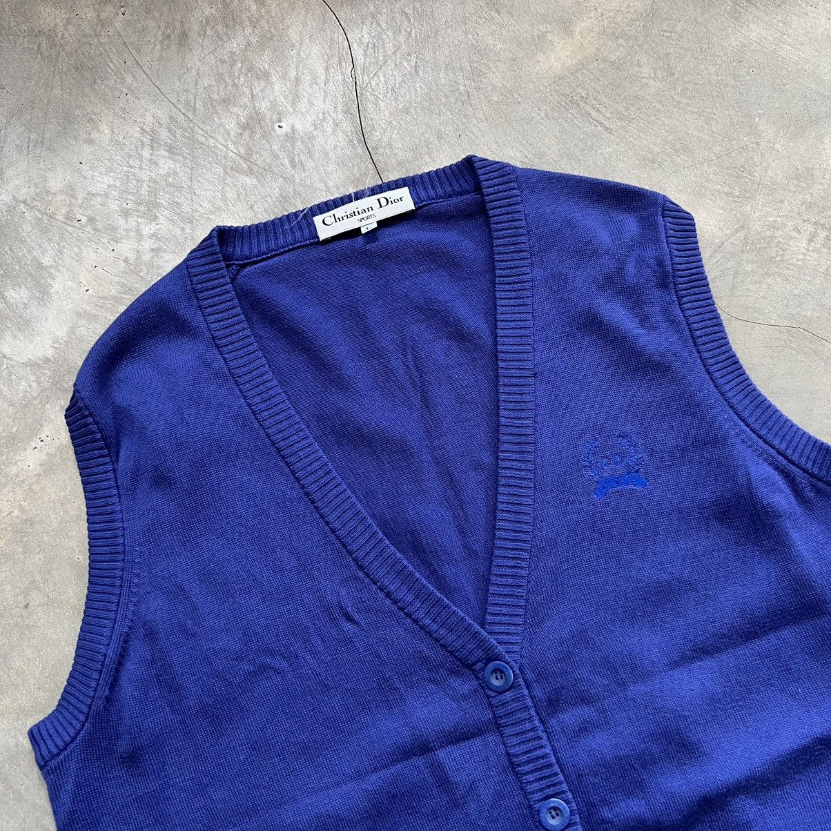 Christian Dior Monsieur Vintage Christian Dior Sports Knit Vest Size L / US 10 / IT 46 - 2 Thumbnail