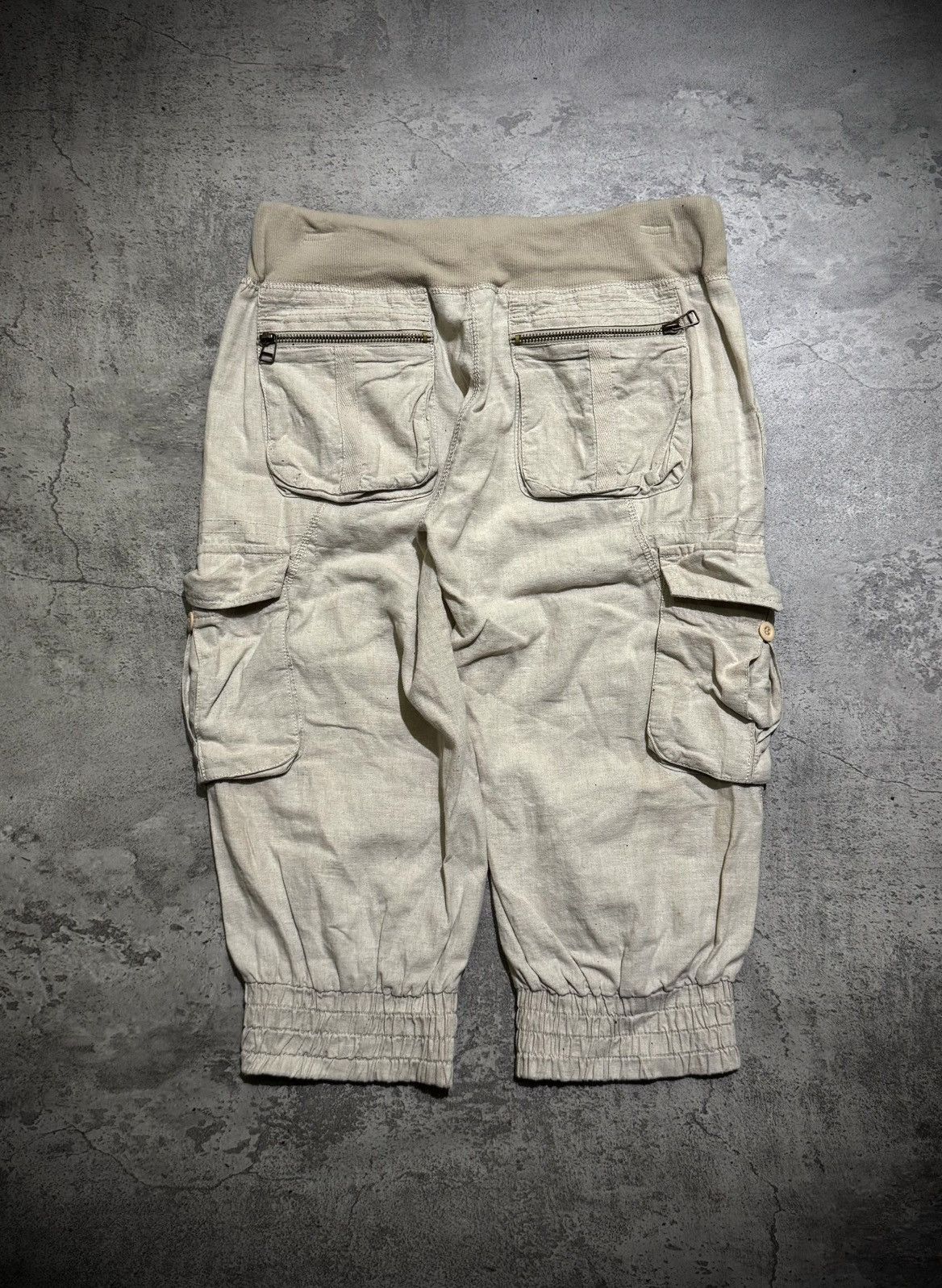 GOA G.O.A LINEN CARGO SHORT PANTS Size US 30 / EU 46 - 2 Thumbnail
