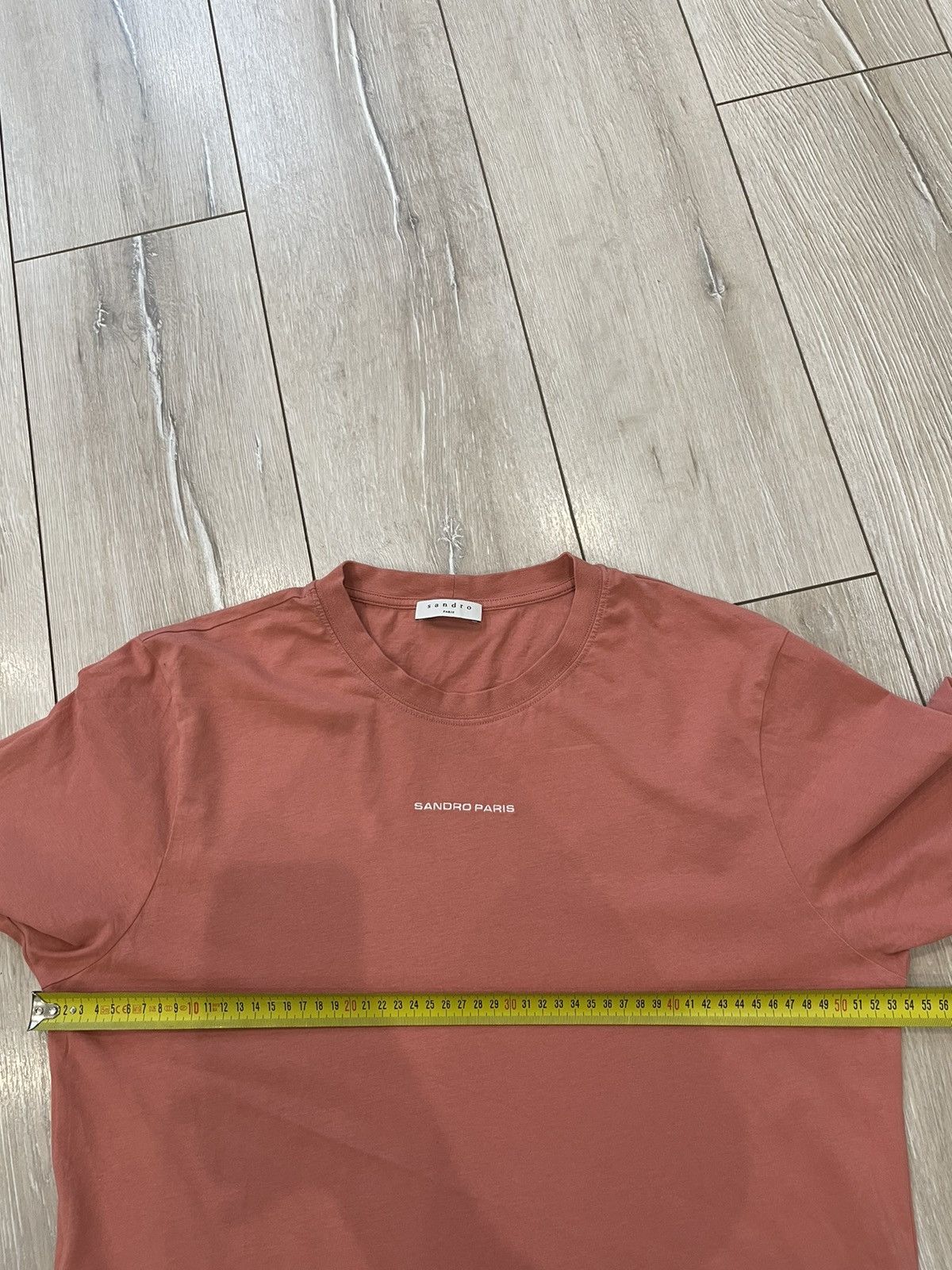 Sandro Mens Sandro Paris T shirt center logo Size US L / EU 52-54 / 3 - 7 Thumbnail