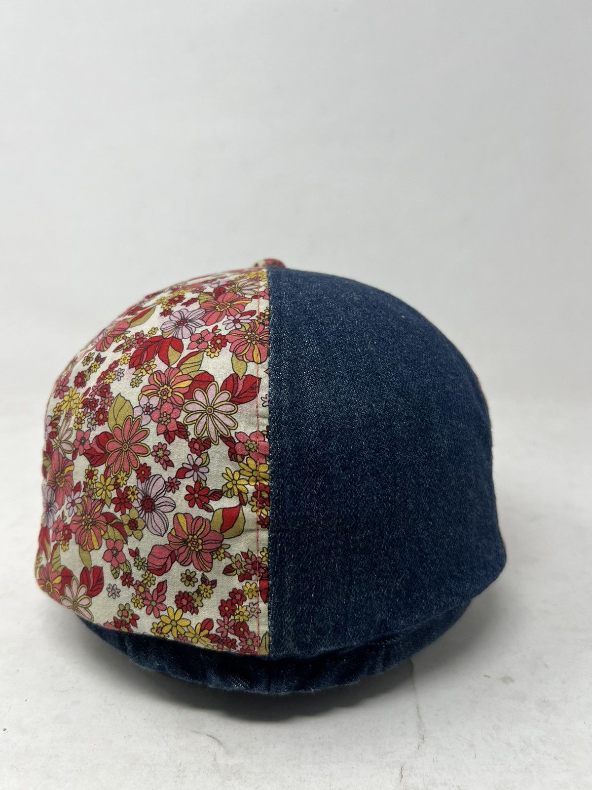 Japanese Brand Patchwork Newsboy Cap Denim Visor Size ONE SIZE - 3 Thumbnail