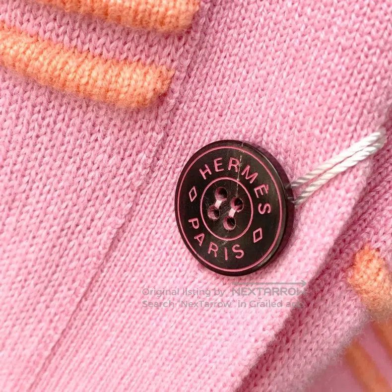Hermes Hermes Pink Knitted Sweater for Women Size XXS / US 00 / IT 34 - 5 Thumbnail