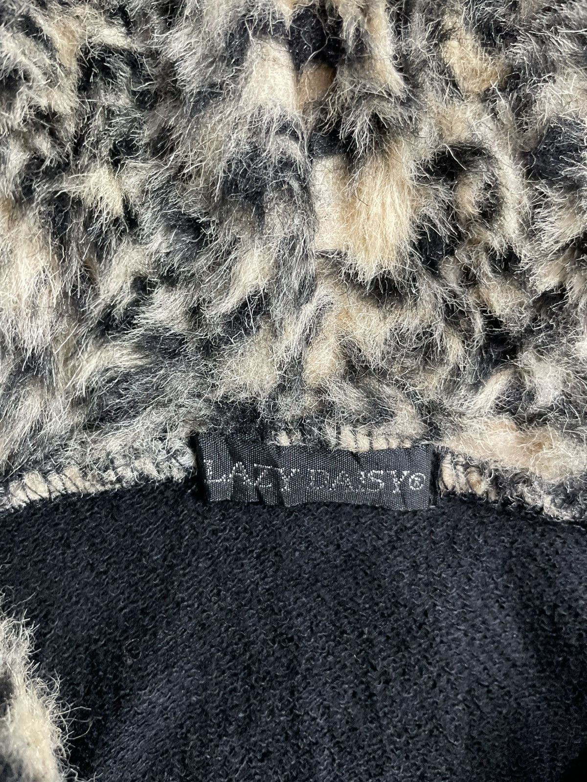 Lazy Daisy leopard Fleece Hoodie Fur Style