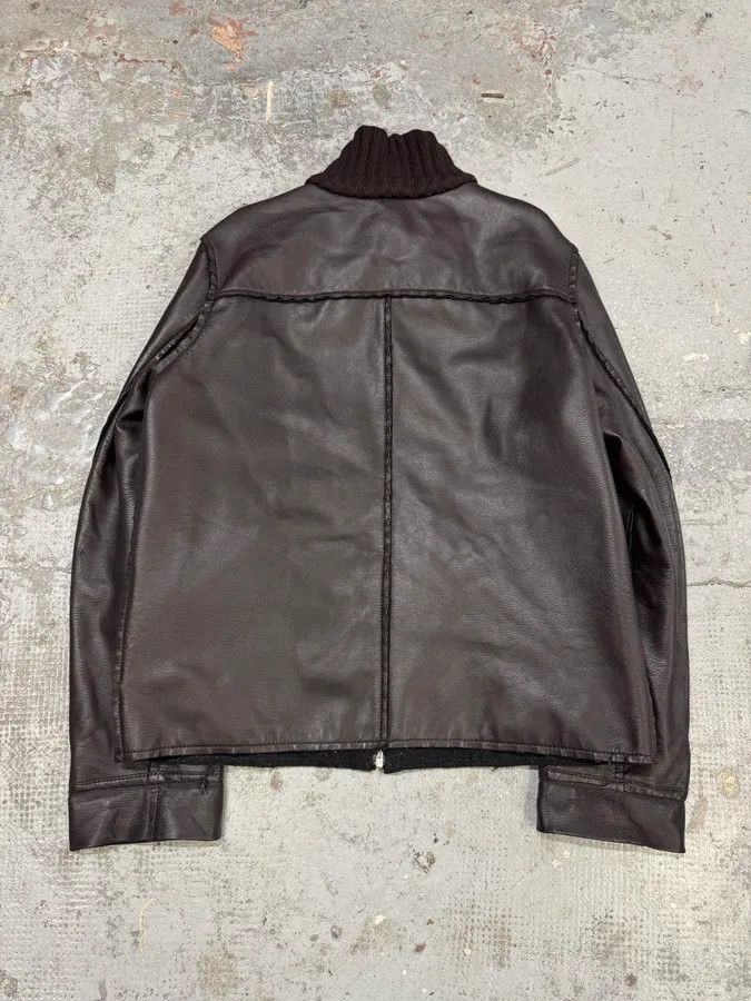 Designer × Dolce & Gabbana × Vintage 2000s Dolce & Gabbana Brown Leather Jacket Size US M / EU 48-50 / 2 - 5 Thumbnail