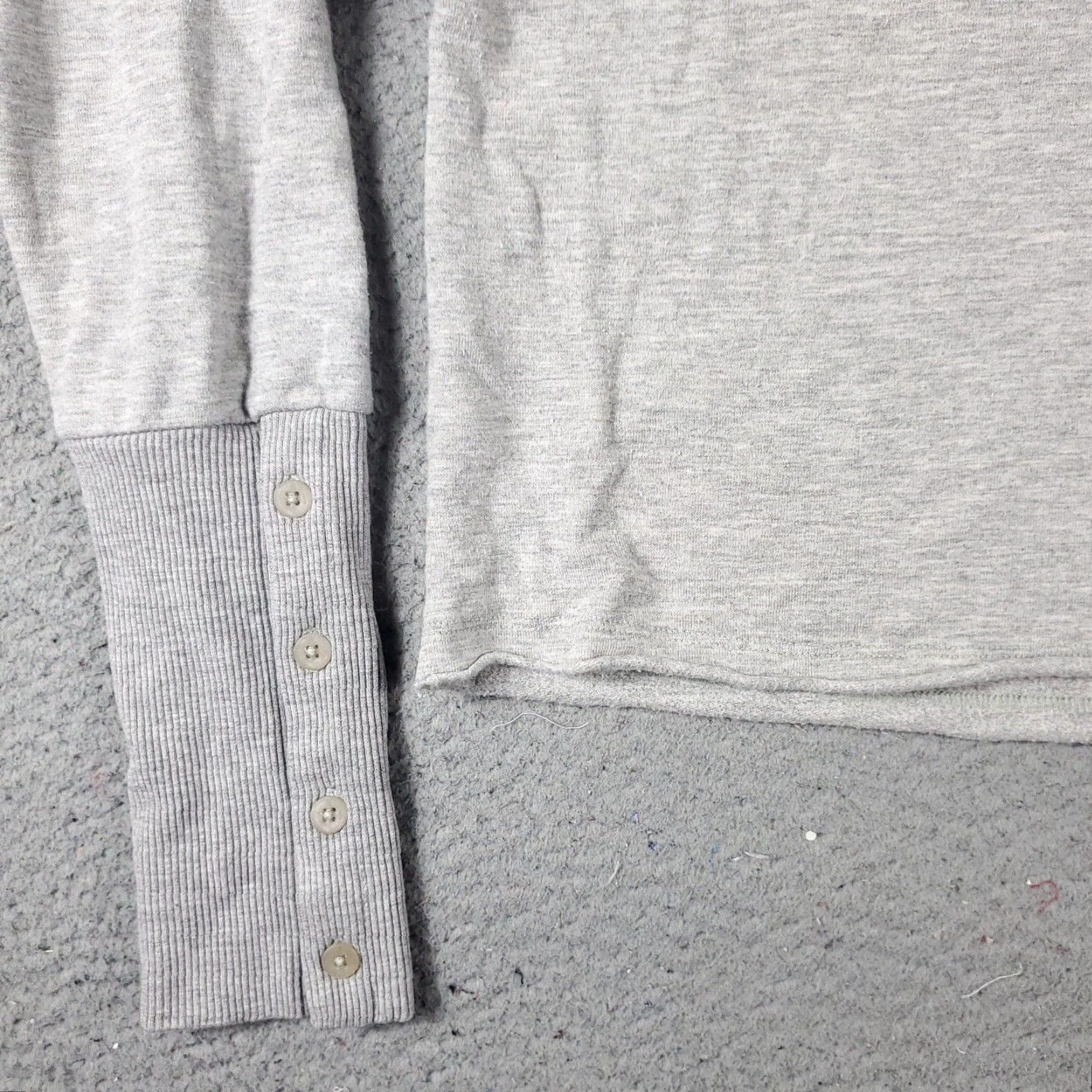 Nike Nike Hoodie Womens Medium Gray Pullover Sweatshirt Long Sleeve Mock Neck Activewear Size M / US 6-8 / IT 42-44 - 3 Thumbnail