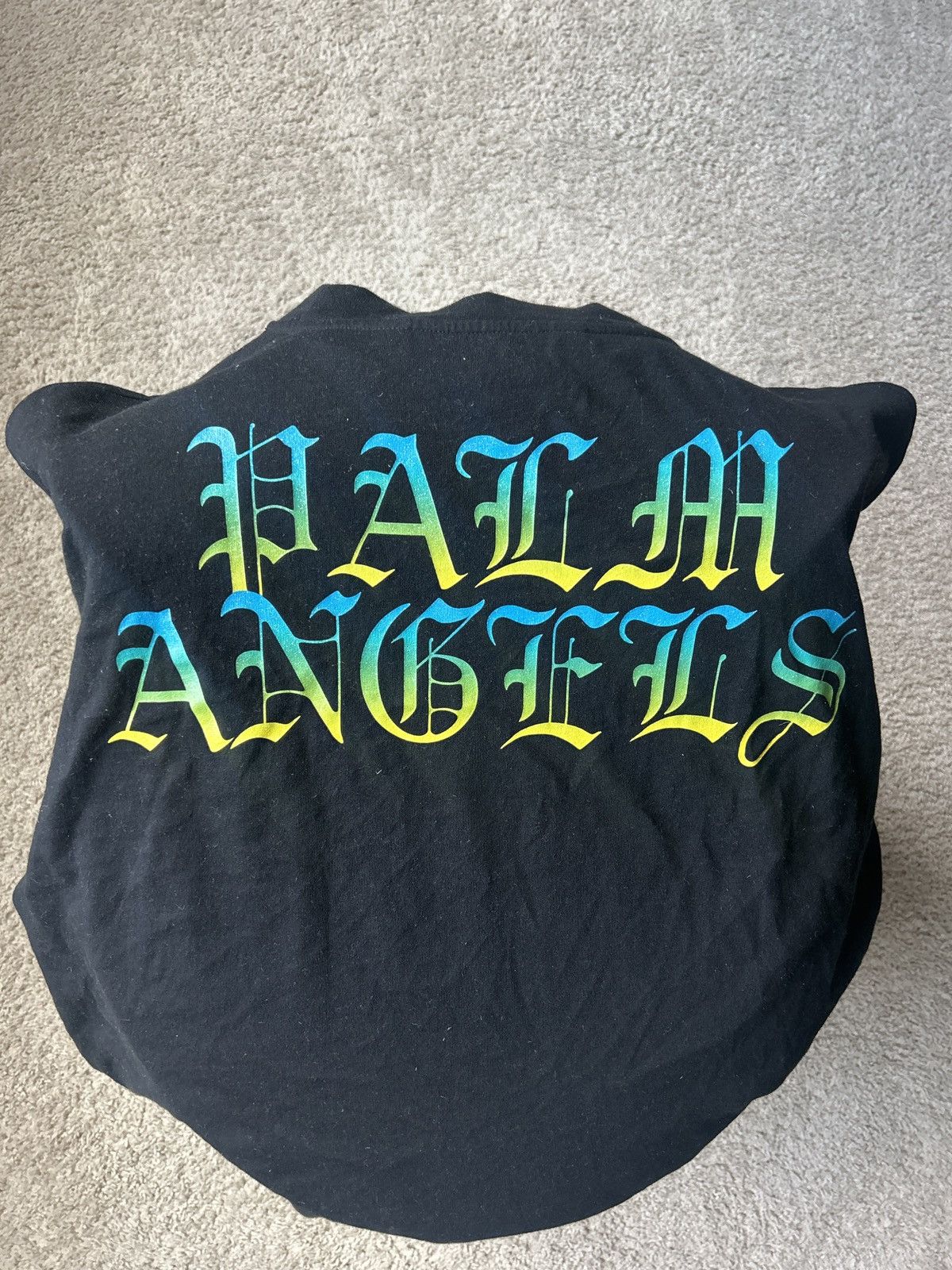 image of Palm Angels Long Sleeve Size Medium in Black, Men's