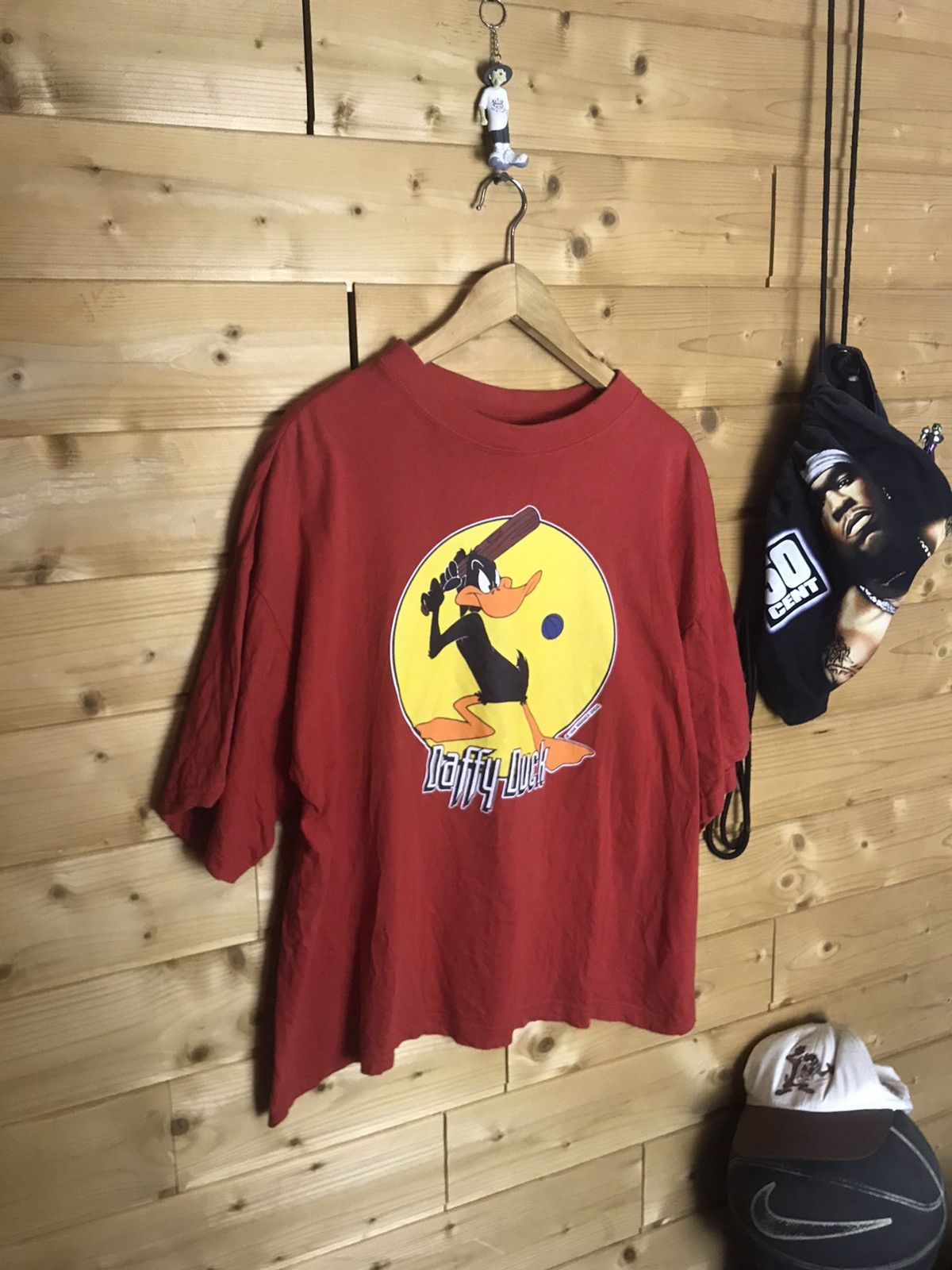 Vintage 1996 vintage 90s Warner Bros Duffy oversized short shirt Size US L / EU 52-54 / 3 - 2 Thumbnail