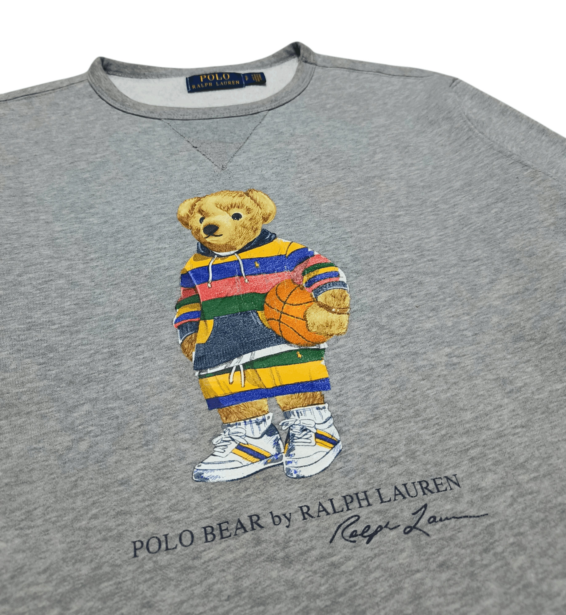 Polo Ralph Lauren Vintage Polo Ralph Lauren Polo Bear Basketball Crewneck Size US S / EU 44-46 / 1 - 2 Thumbnail