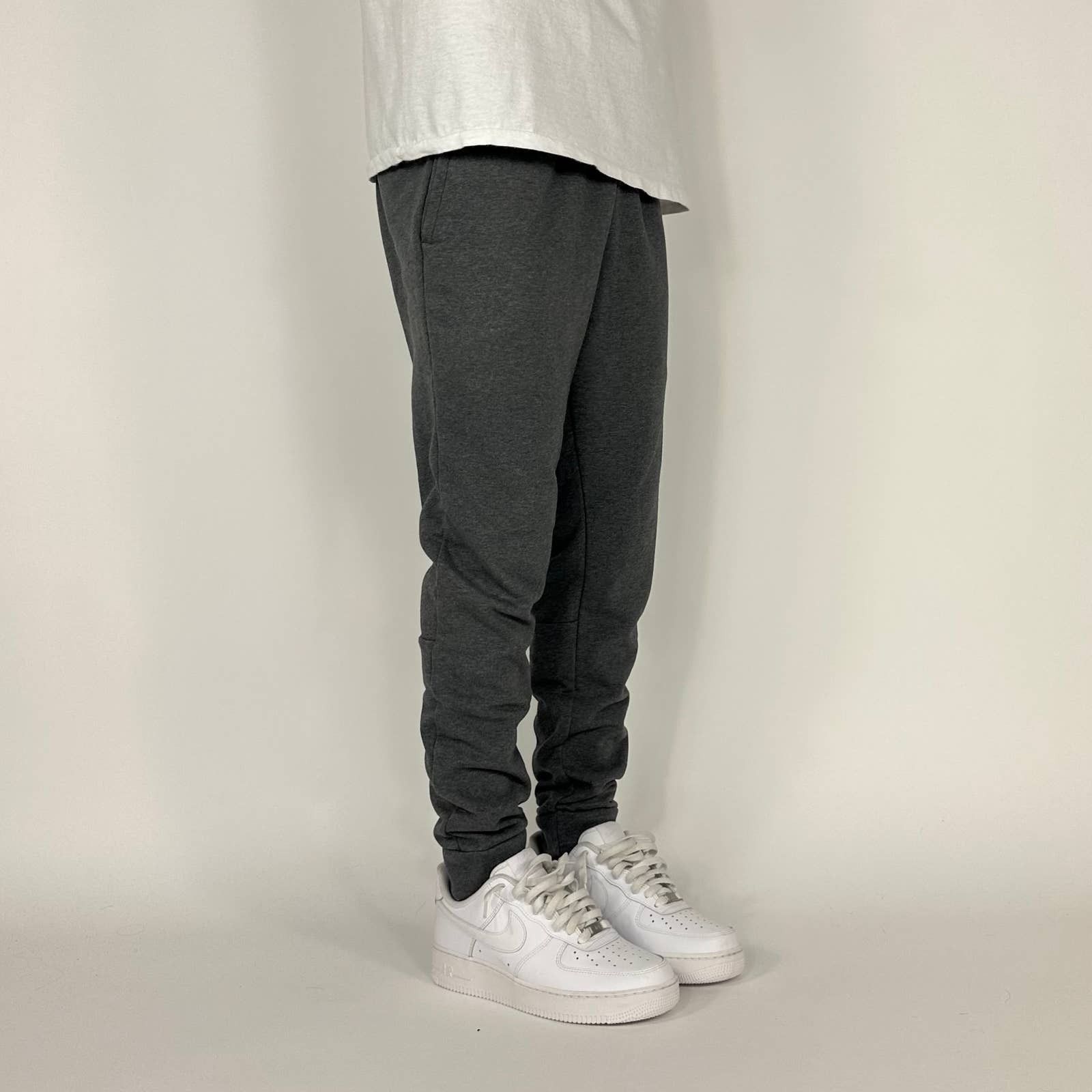 Nike × Nike ACG Y2k Heather Gray Nike Drill Streetwear Sweatpants Size US 32 / EU 48 - 2 Thumbnail