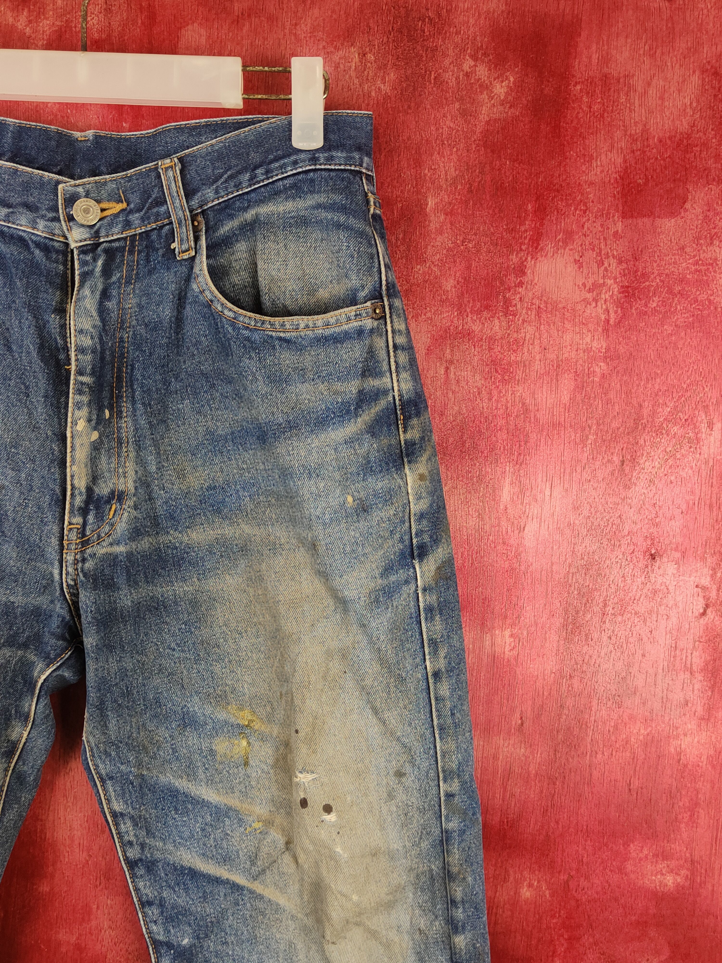 Japanese Brand UCW Dark Blue Faded Distressed Ripped Jeans #S1775 Size US 30 / EU 46 - 5 Thumbnail