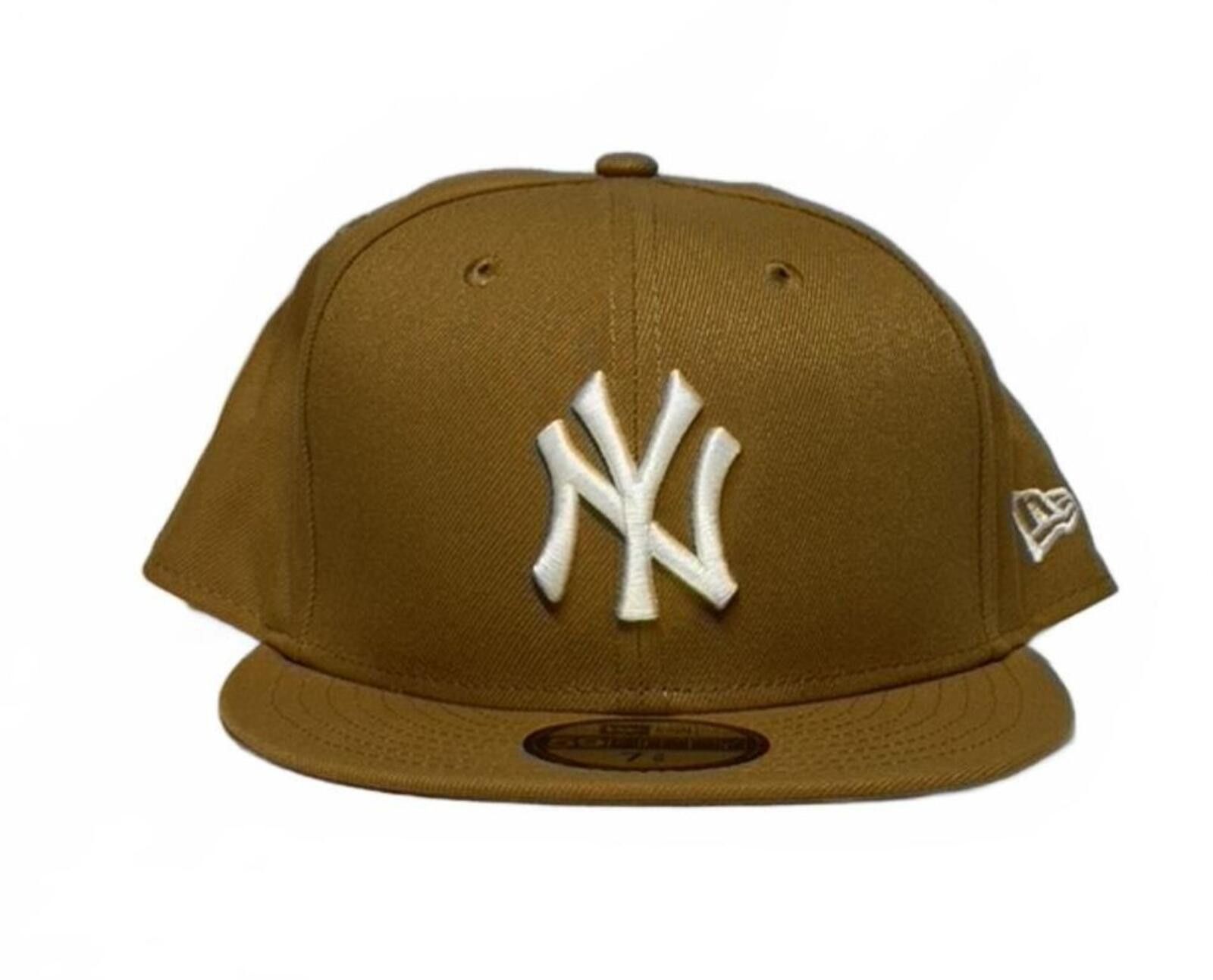 New Era New Era New York Yankees Khaki / Tan 59FIFTY 7 3/8 Size ONE SIZE - 4 Thumbnail