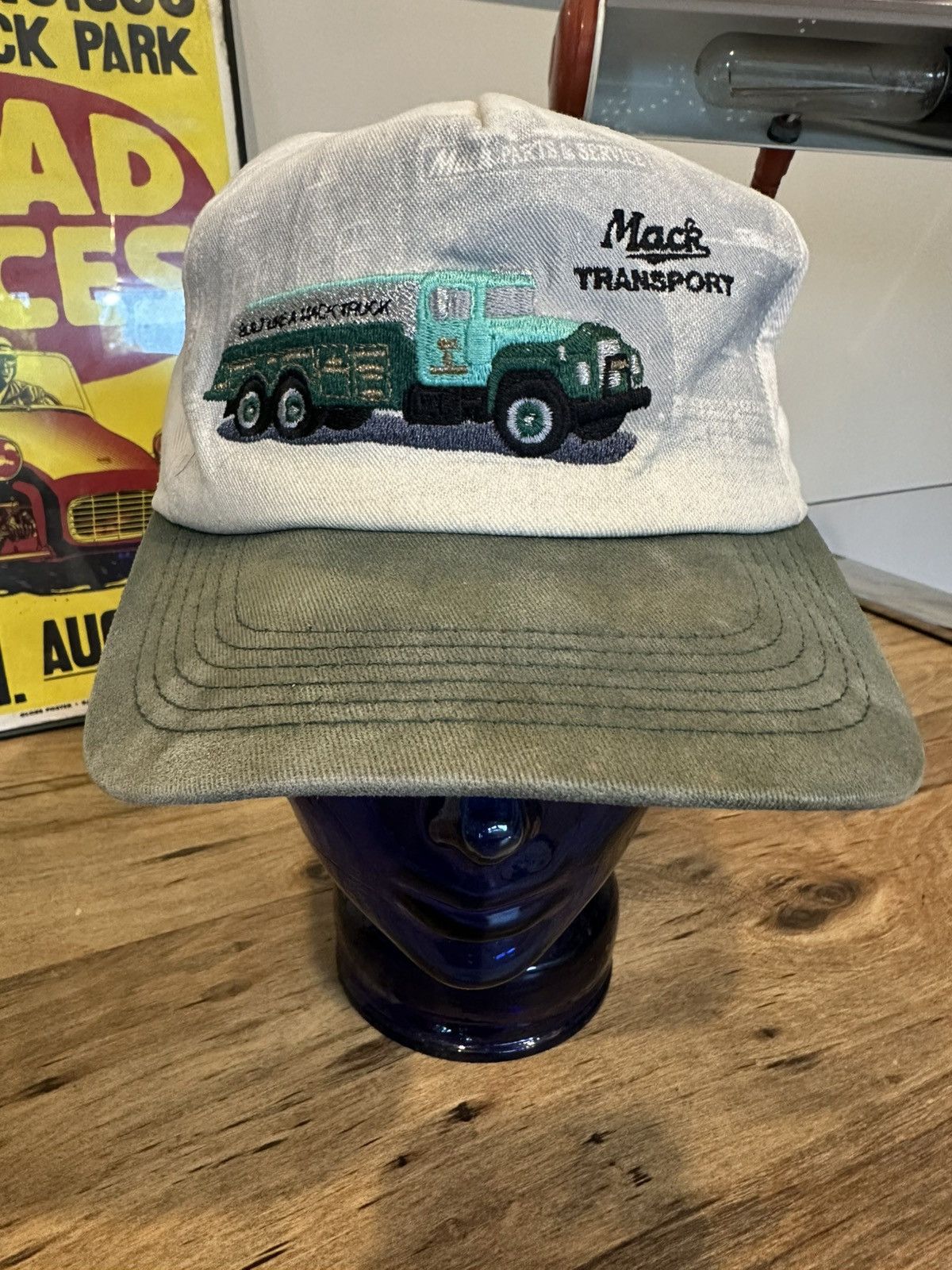 Vintage Vintage Mack Transport Trucking Embroidered Hat Size ONE SIZE - 2 Thumbnail