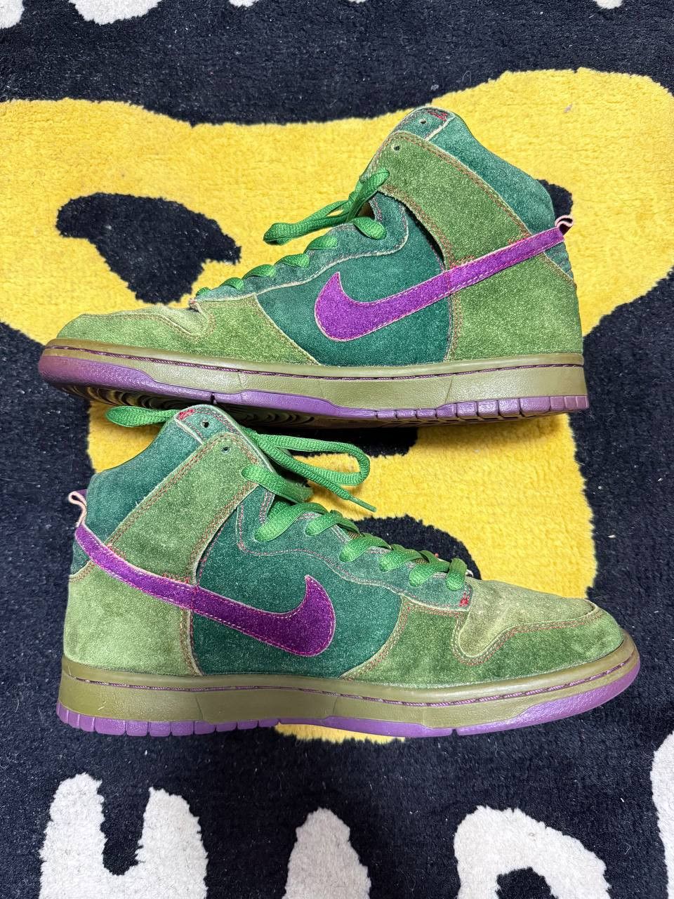 Nike Nike SB Dunk High Skunk 420 (2010) 313171-300 Size US 10 / EU 43 - 3 Thumbnail