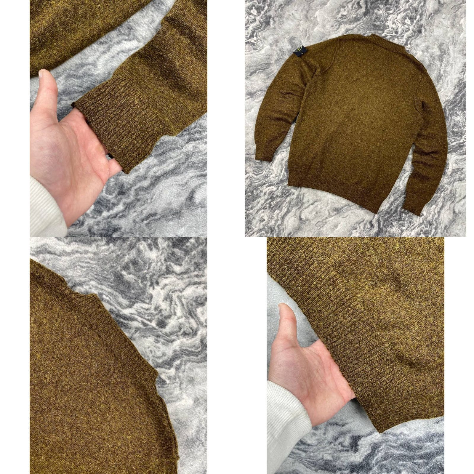 Stone Island Stone Island Knit Wool Sweater Men Size M Green Pullover Crew Neck Long Sleeve Regular Wool Knit Logo Winter Casual Man M Green Stone Island Sweater Size US M / EU 48-50 / 2 - 9 Thumbnail