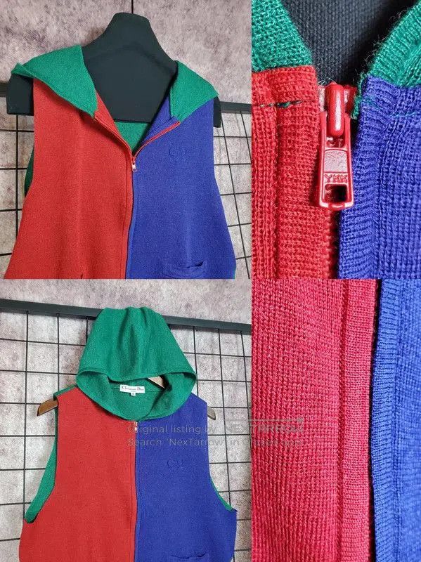 Dior Dior Red Wool Blend Embroidered Hoodie . Size M / US 6-8 / IT 42-44 - 5 Thumbnail