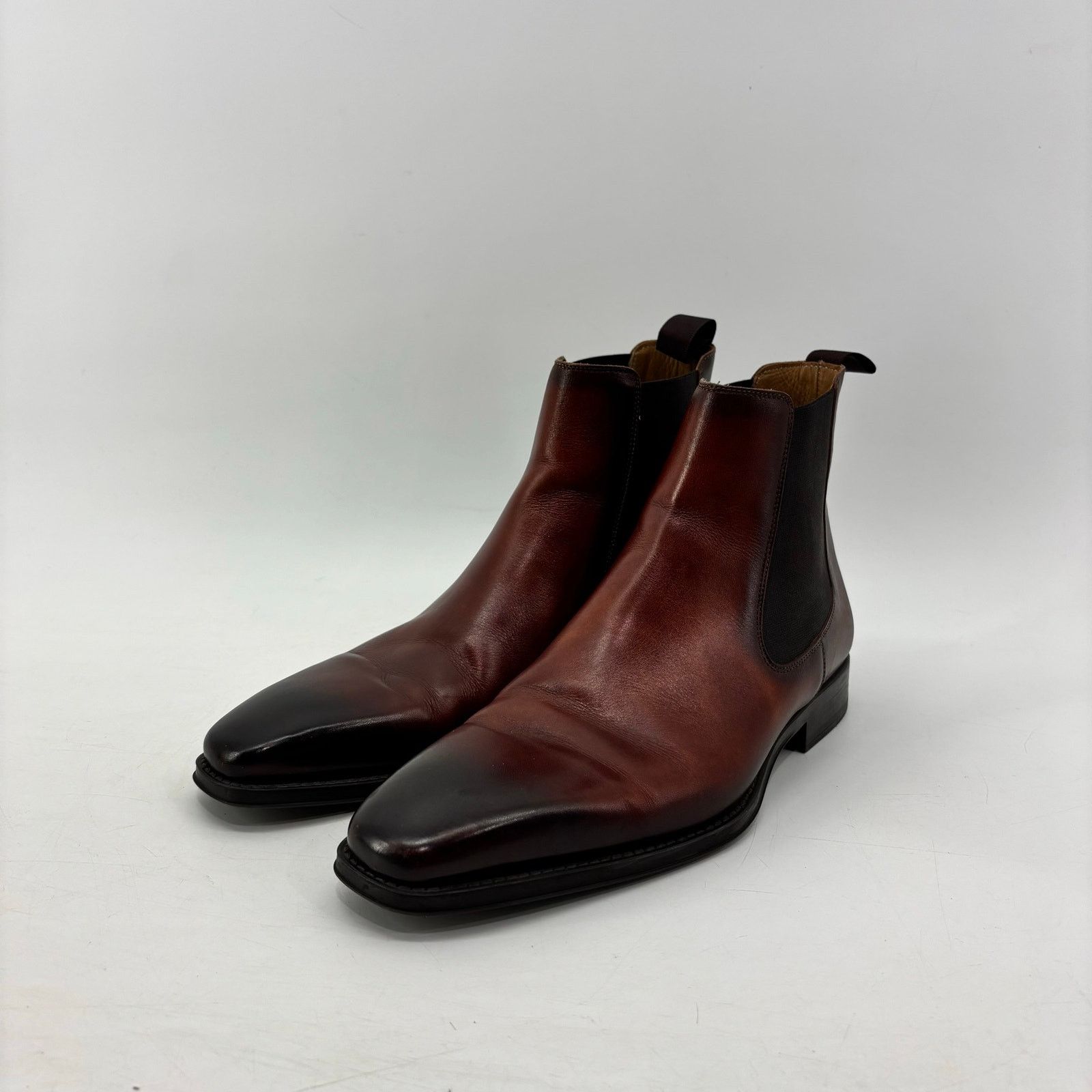 Magnanni Magnanni Mens Size 8 Brown Chelsea Boots Pull On Business Size US 12 / EU 45 - 1 Thumbnail