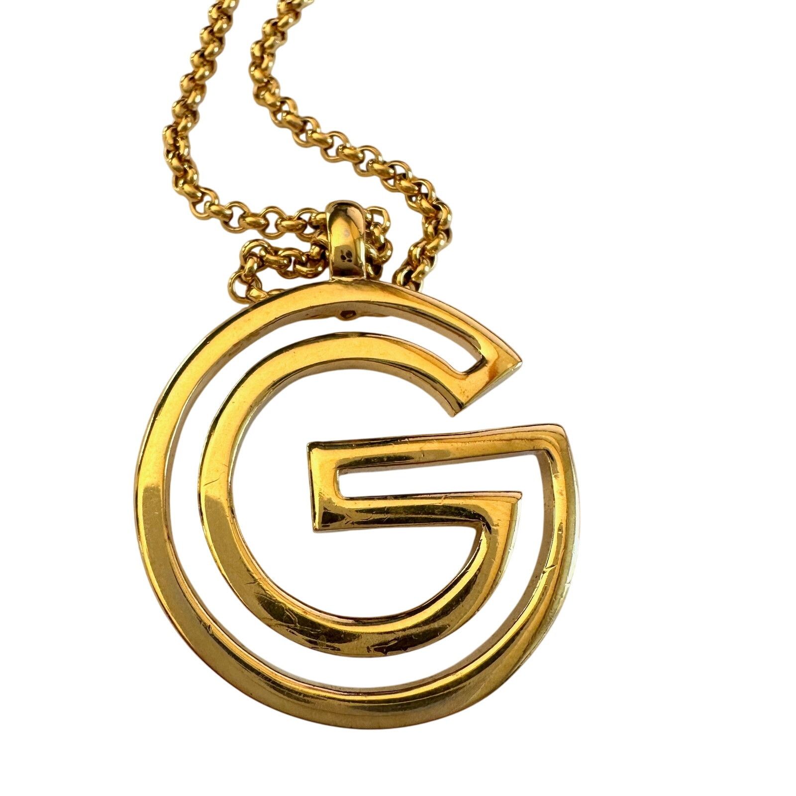 Givenchy Givenchy Vintage G Outline Necklace - 29" Chain Size ONE SIZE - 3 Thumbnail