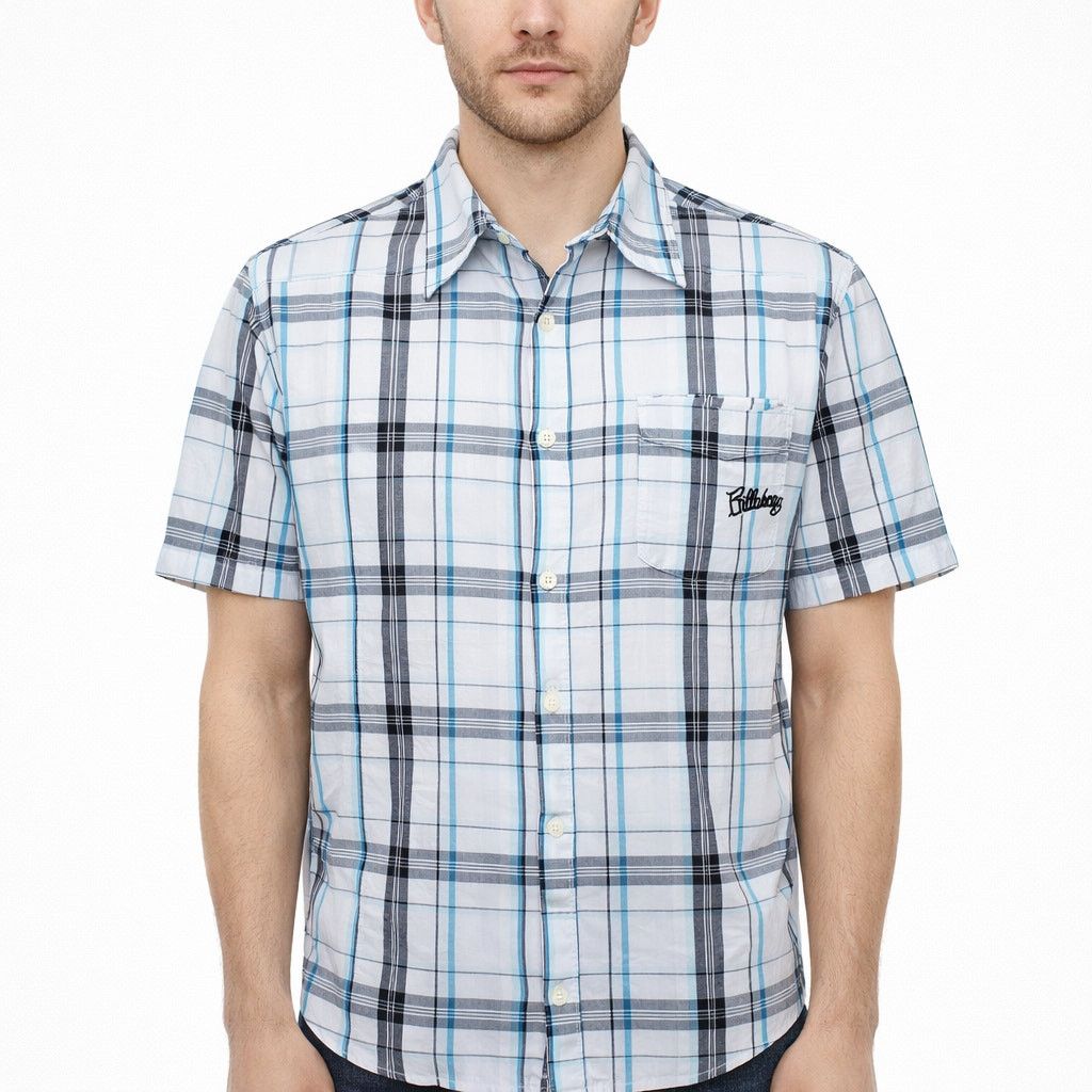 Billabong Billabong Shirt Embroidered Logo Short Sleeve Plaid Check Size US M / EU 48-50 / 2 - 1 Thumbnail