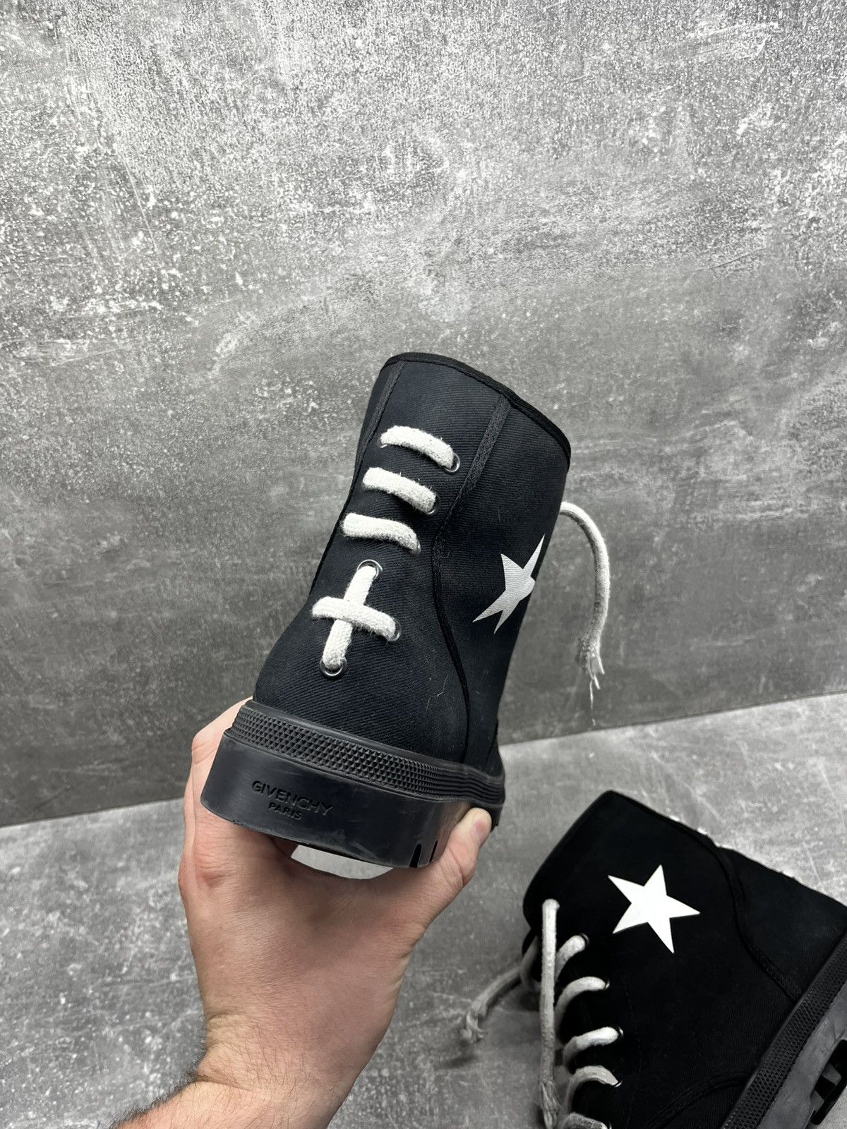 Givenchy Givenchy High Black Canvas Combat Boots Size US 9 / EU 42 - 3 Thumbnail