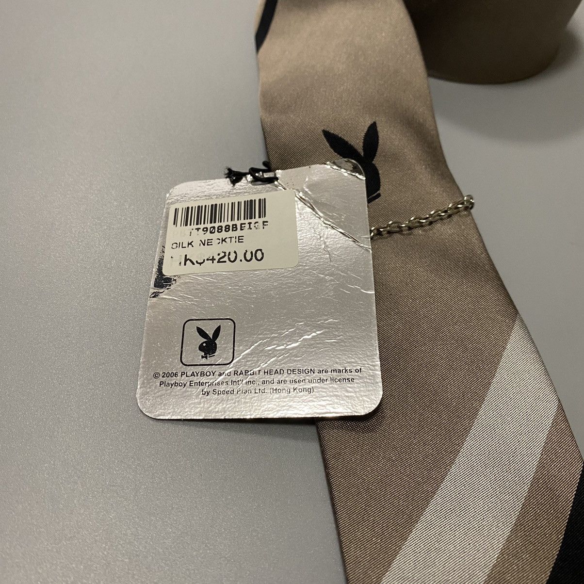 Playboy Playboy New Tie Rabbit 100% Silk Edition Size ONE SIZE - 3 Thumbnail