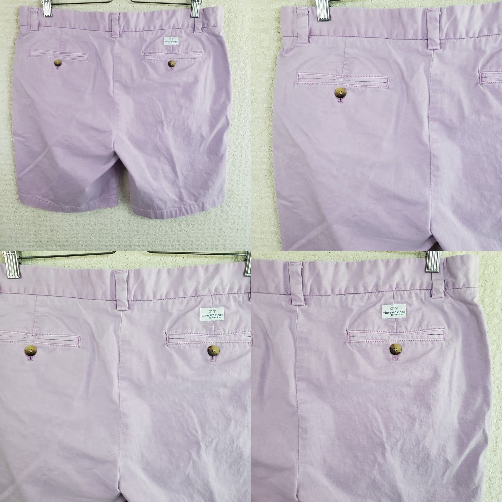 Vineyard Vines Vineyard Vines Breaker Shorts Men 35x9" Lavender Purple Performance Chino Casual Size US 35 - 8 Thumbnail